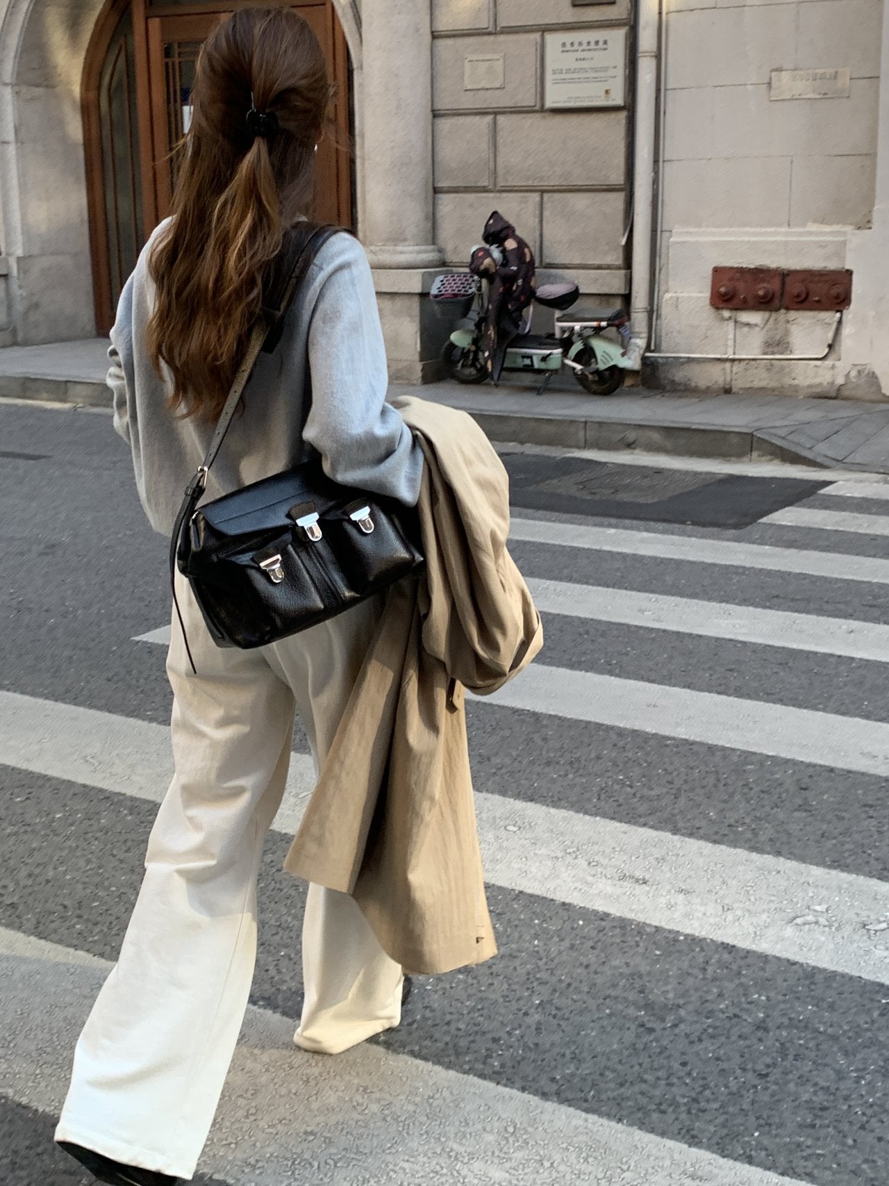 Easy wide sweatpants-4col