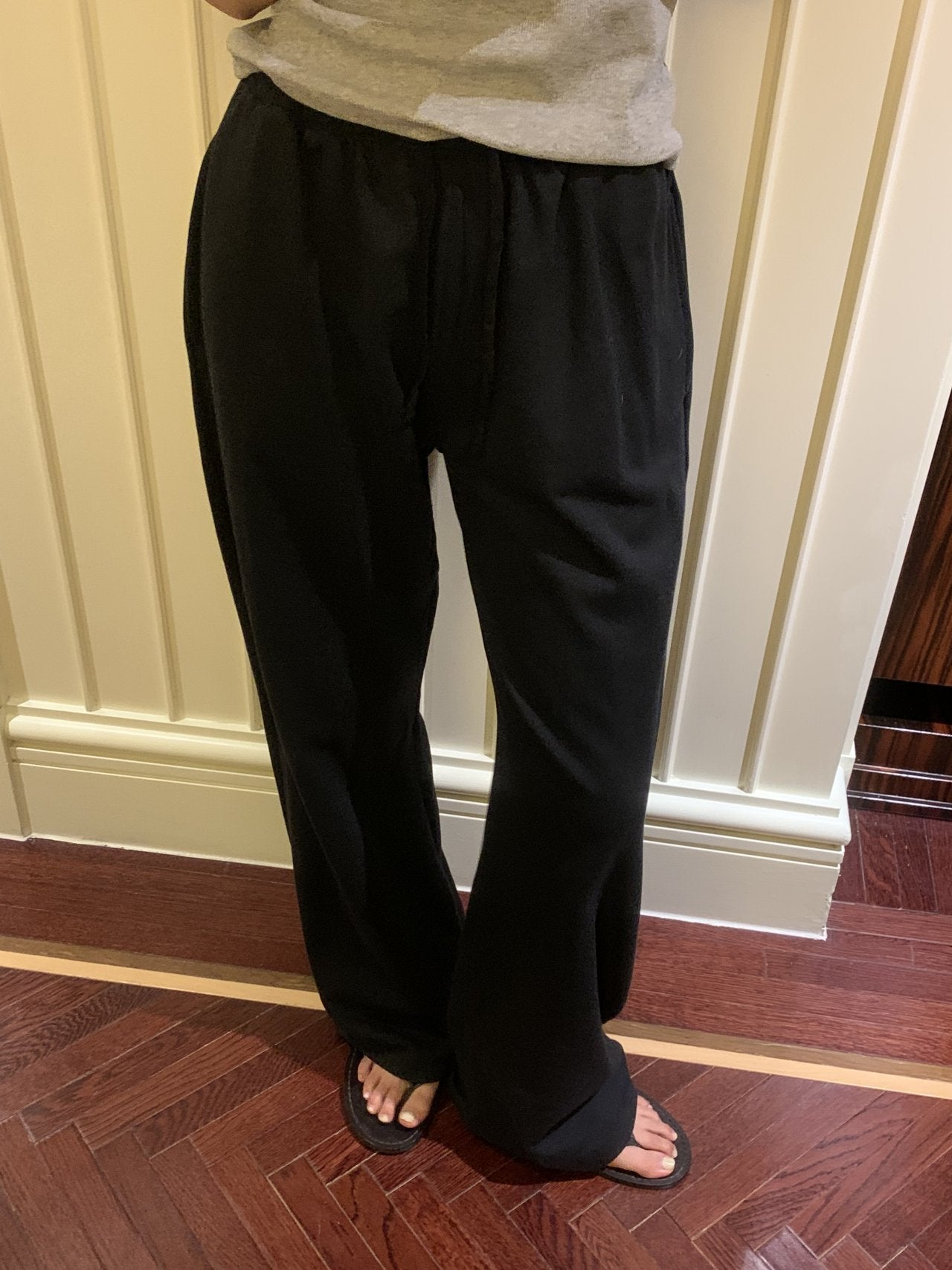 Easy wide sweatpants-4col