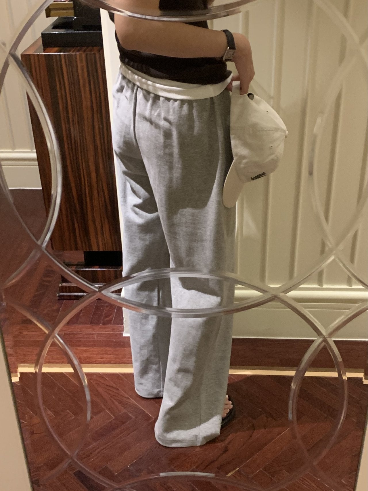 Easy wide sweatpants-4col