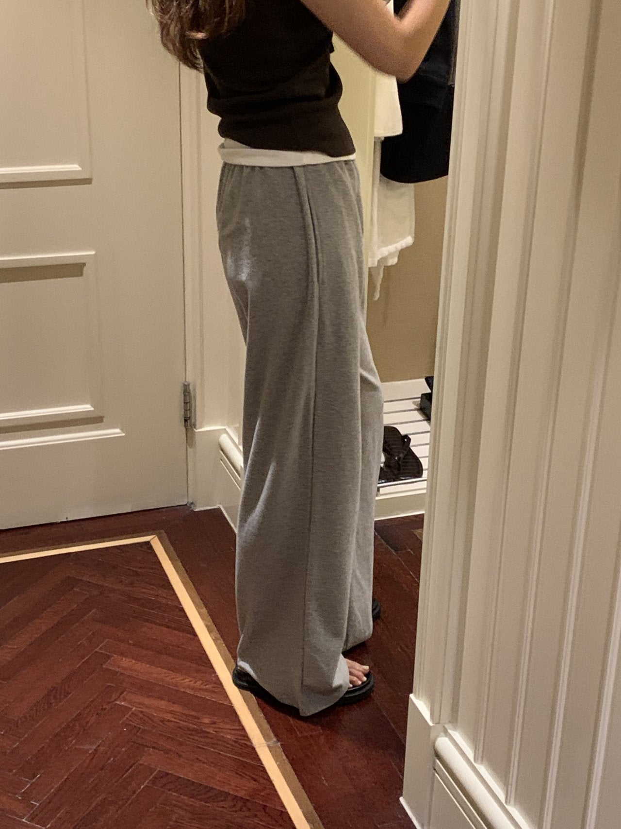 Easy wide sweatpants-4col