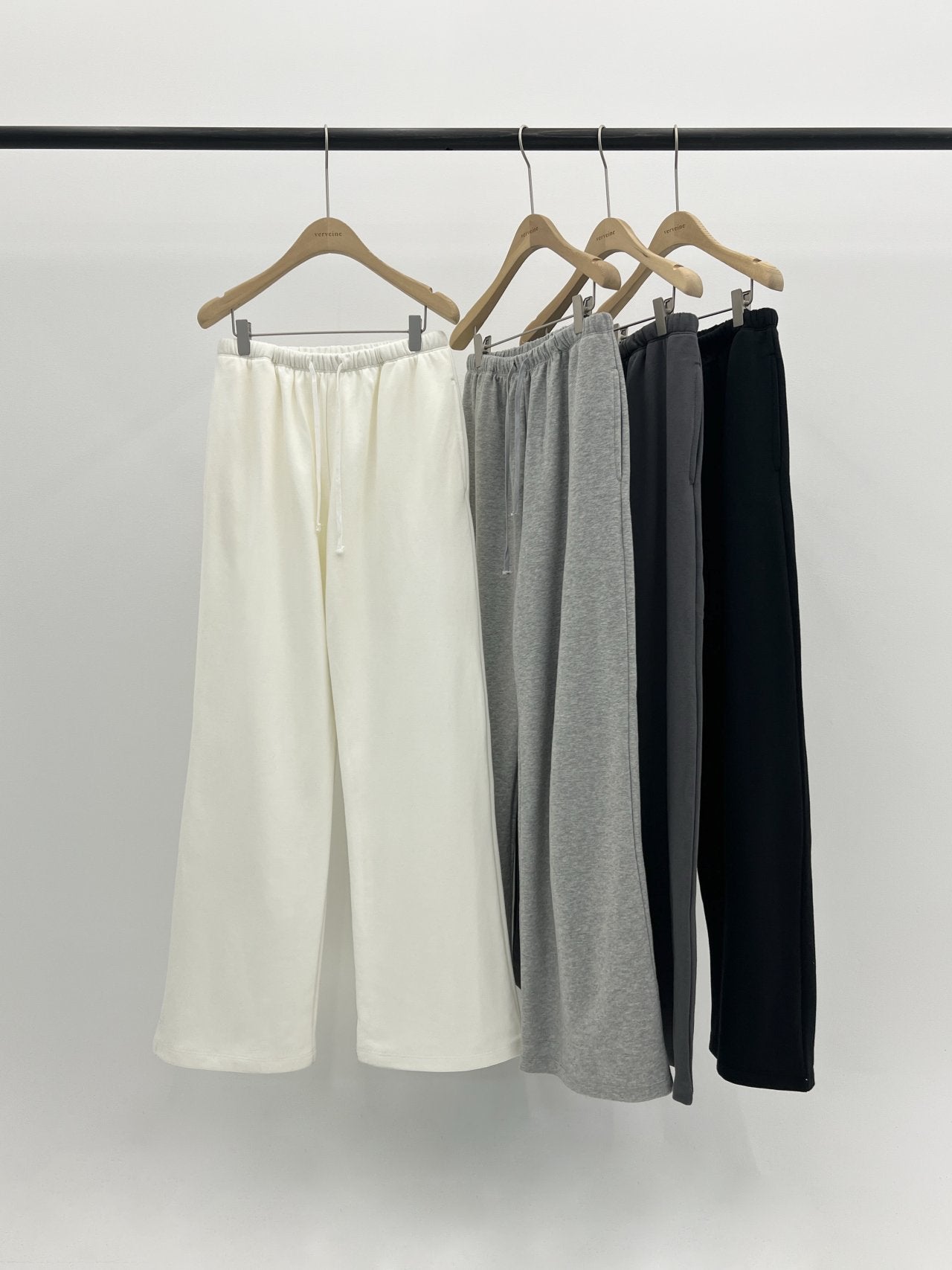 Easy wide sweatpants-4col