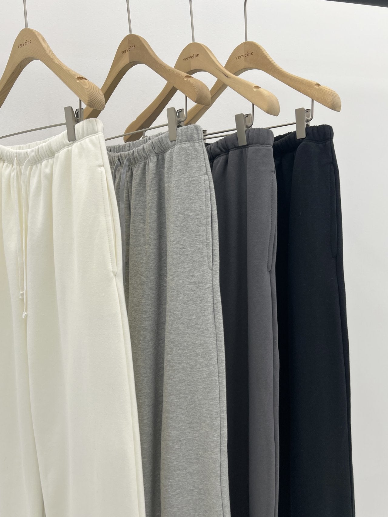 Easy wide sweatpants-4col