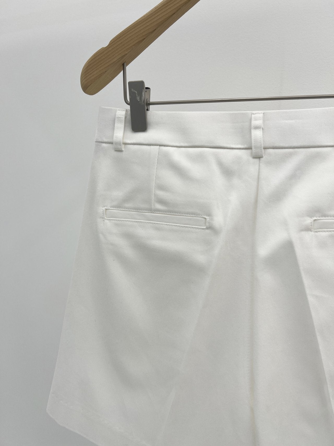 Classic pintuck half pants-3col