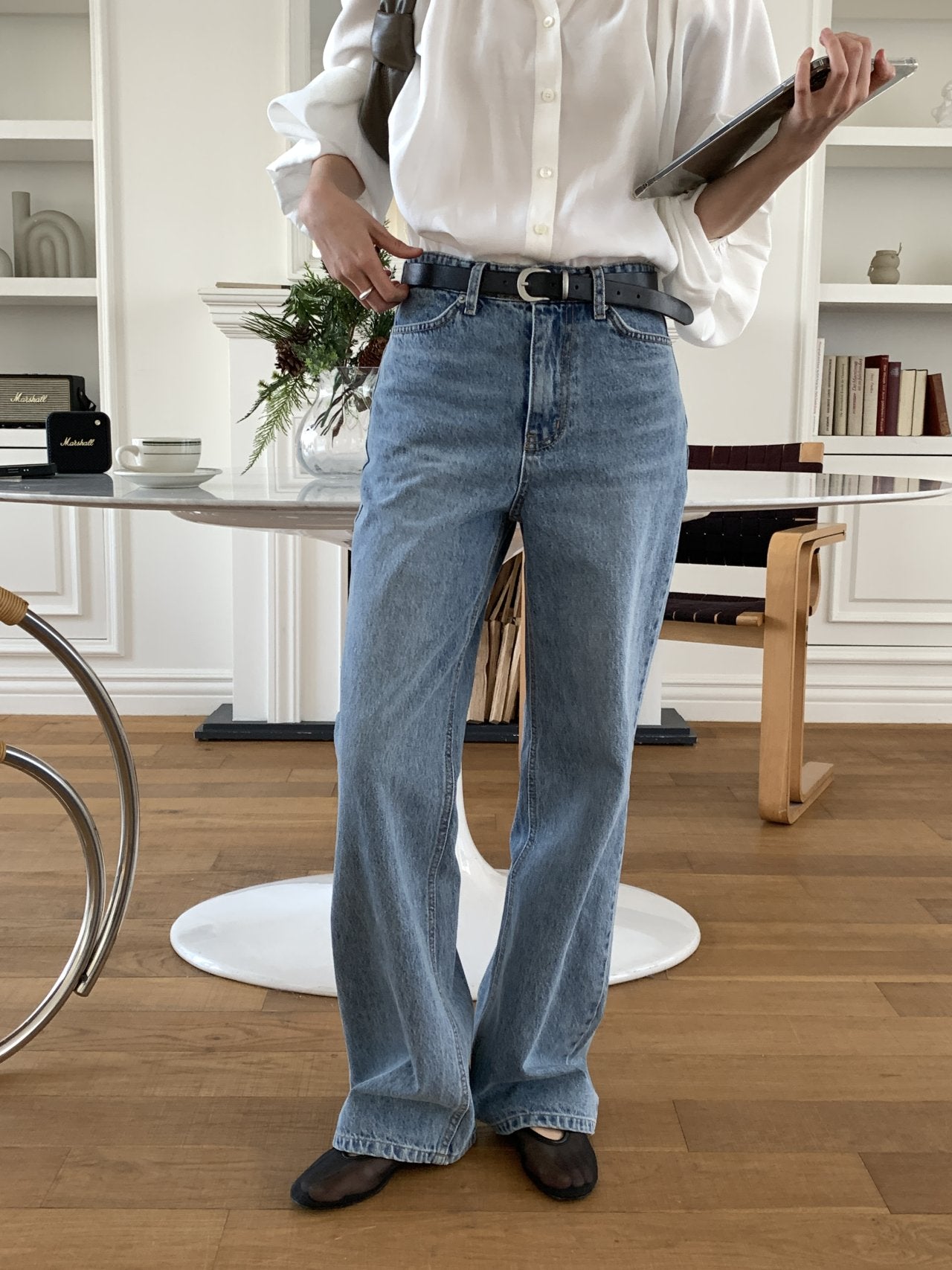 Rora straight-fit denim