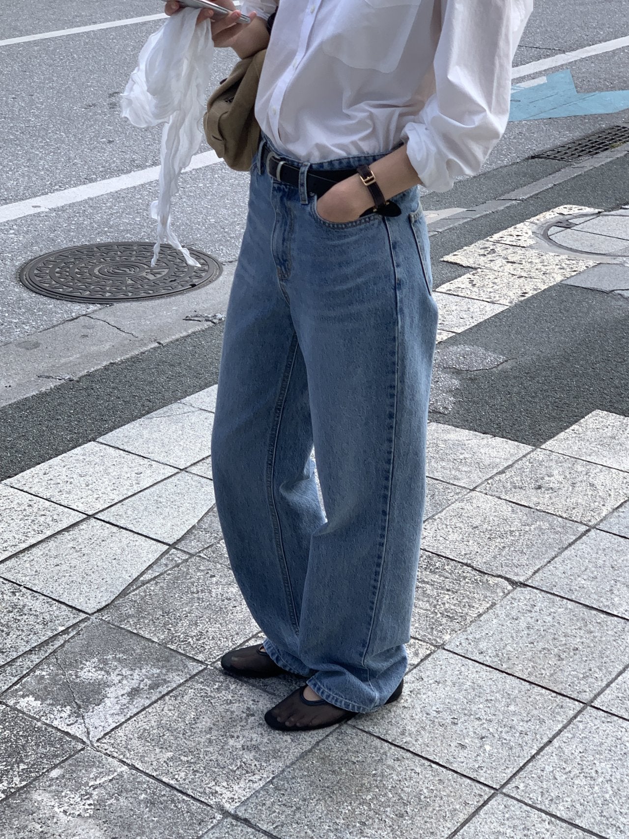 Rora straight-fit denim