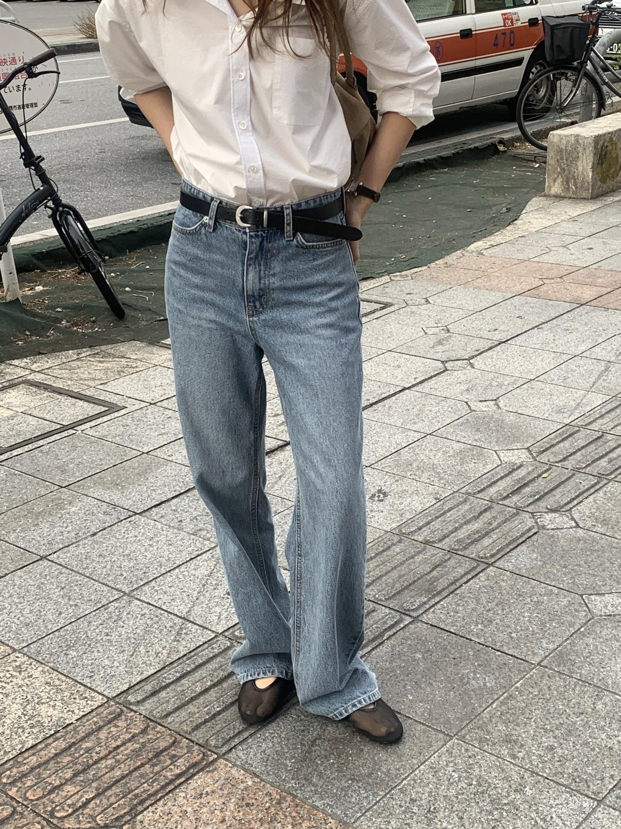 Rora straight-fit denim