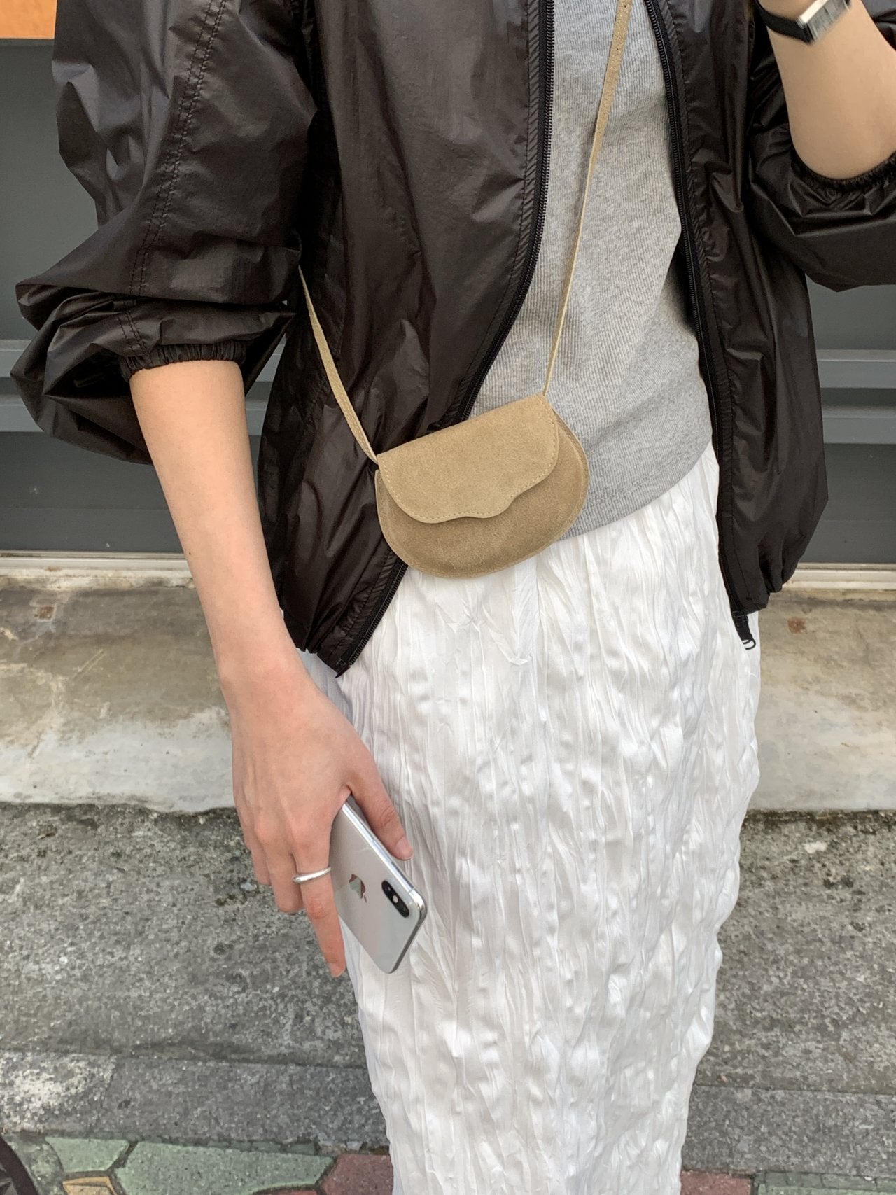 Selly cow leather mini bag-2col