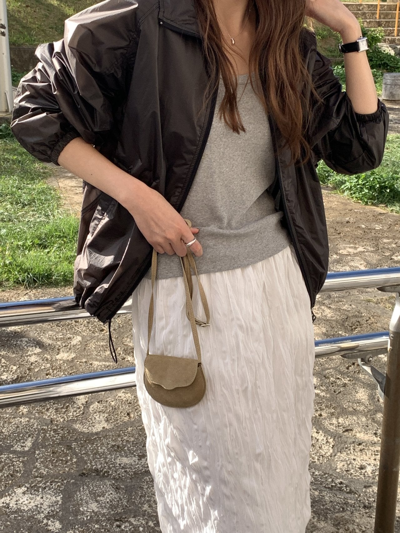 Selly cow leather mini bag-2col