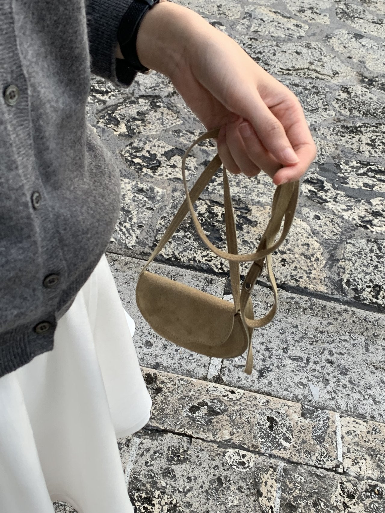 Selly cow leather mini bag-2col