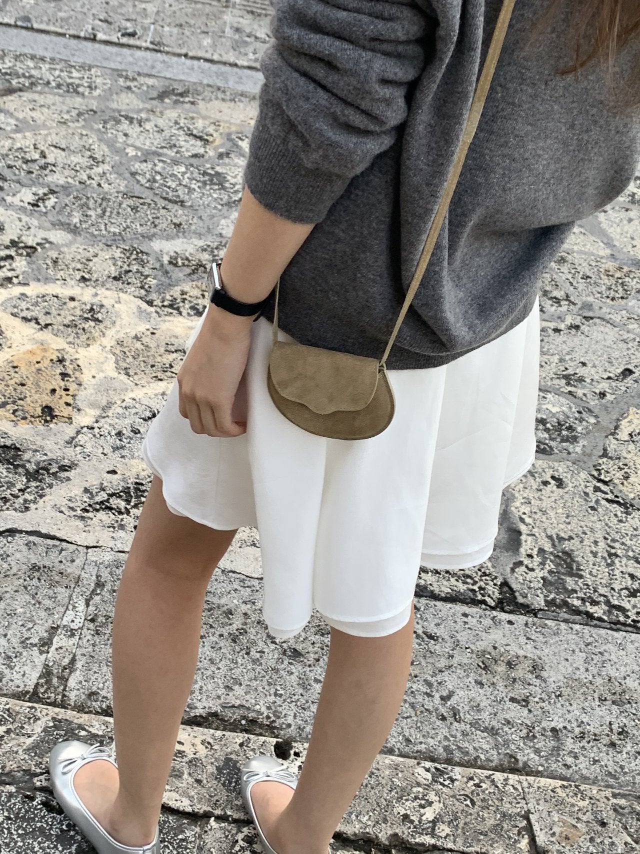 Selly cow leather mini bag-2col