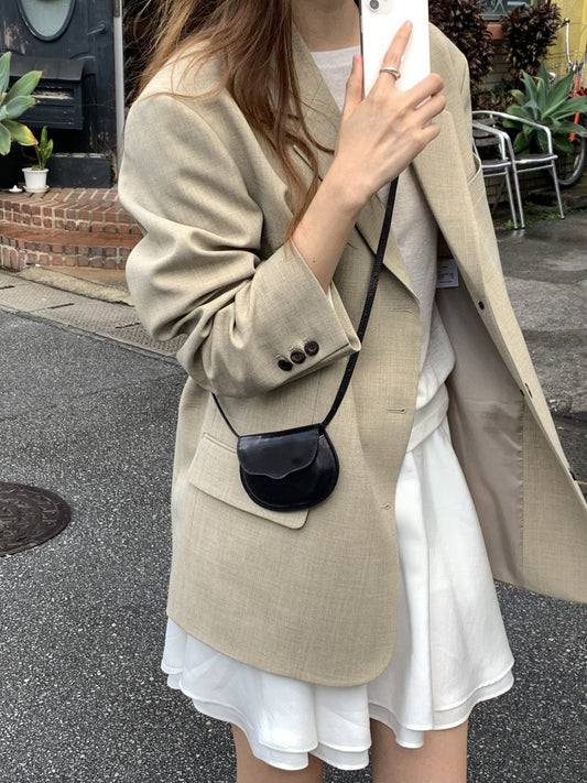 Selly cow leather mini bag-2col