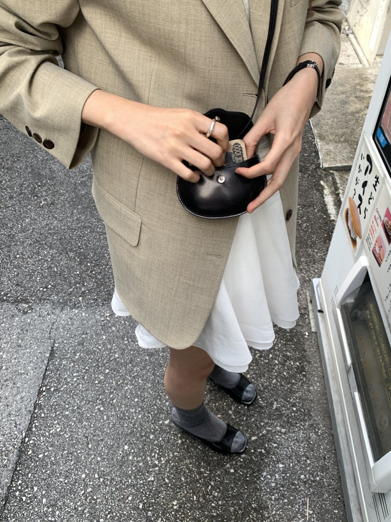 Selly cow leather mini bag-2col