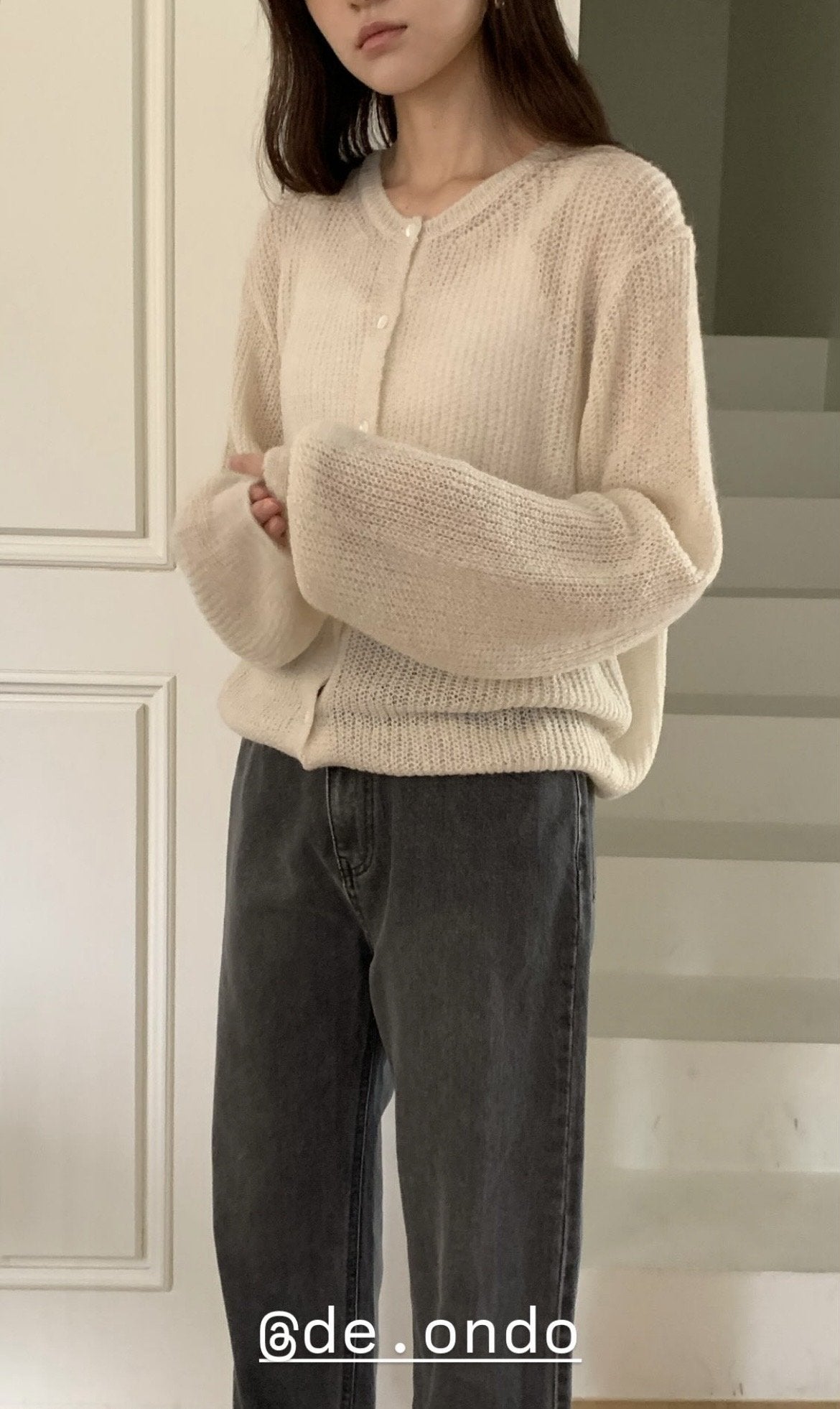deondo mohair hachi cardigan-4col
