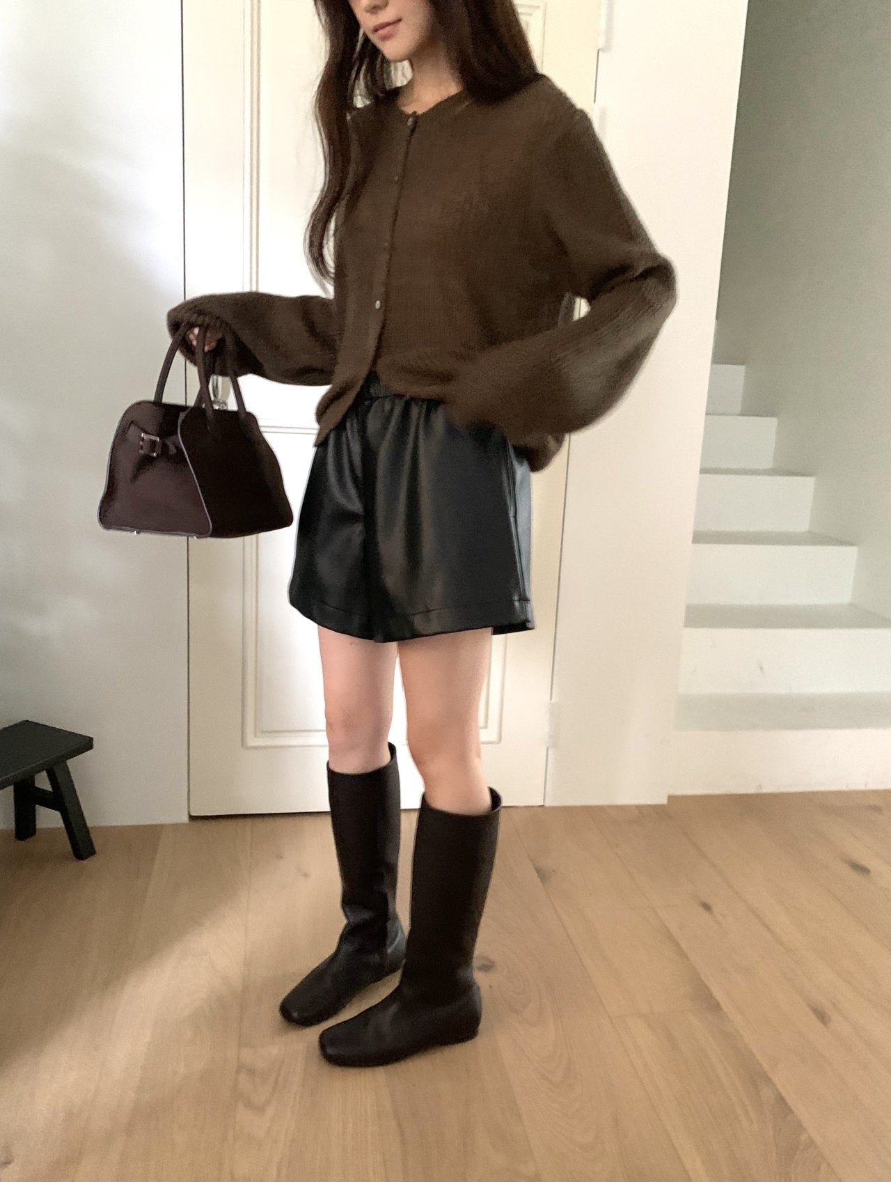 deondo mohair hachi cardigan-4col