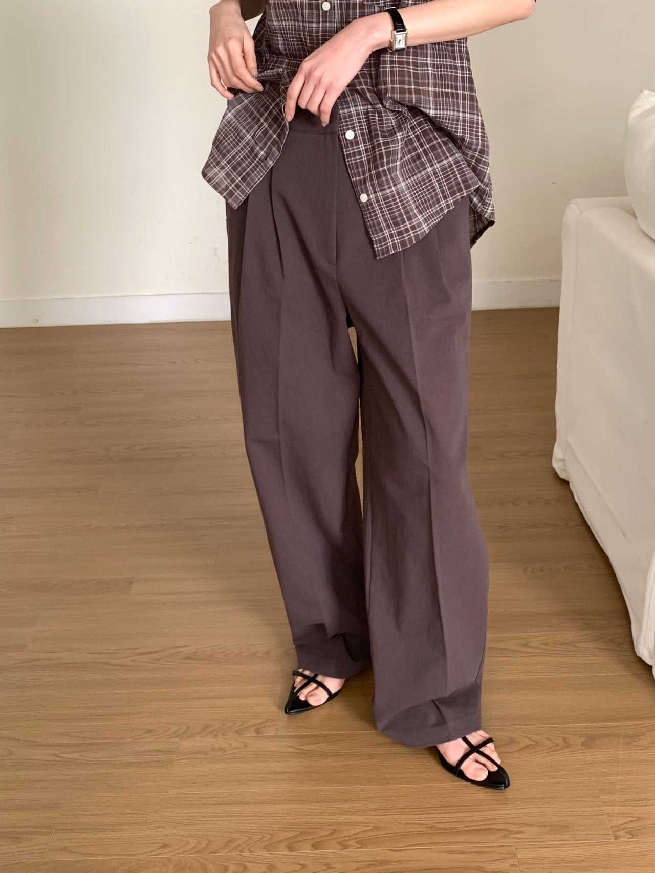 bold cotton pants-2col