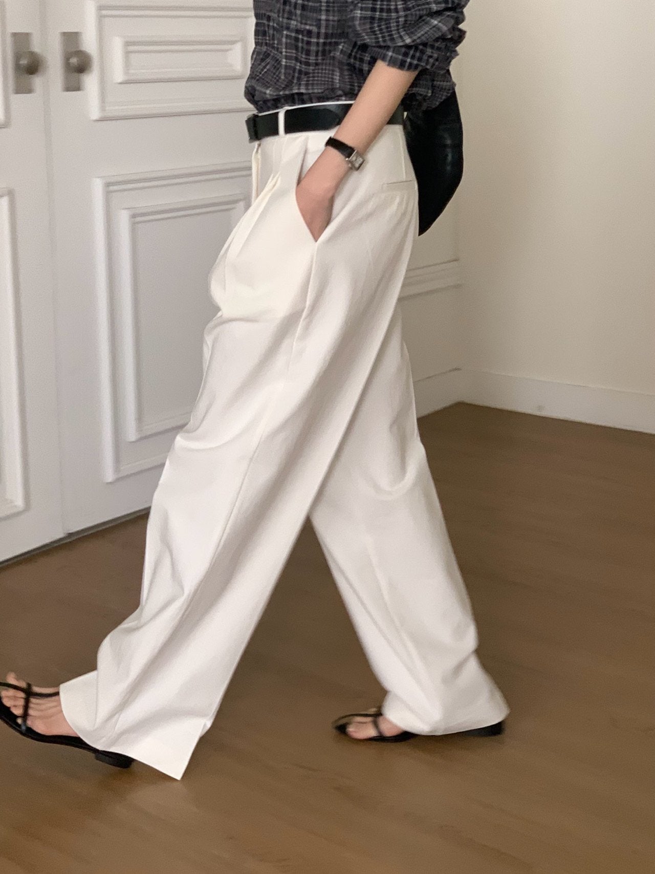 bold cotton pants-2col