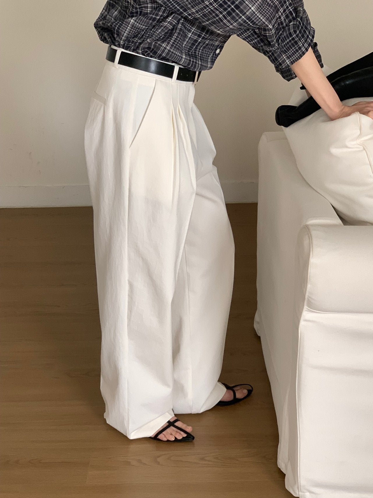 bold cotton pants-2col