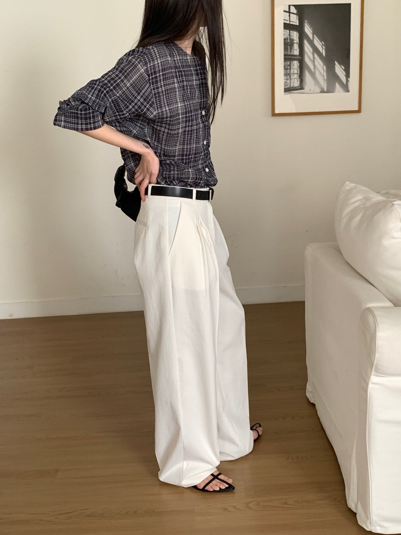 bold cotton pants-2col