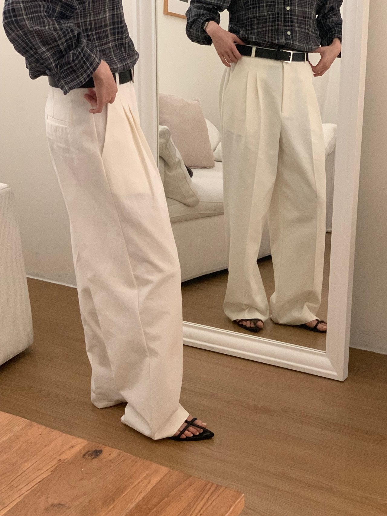 bold cotton pants-2col