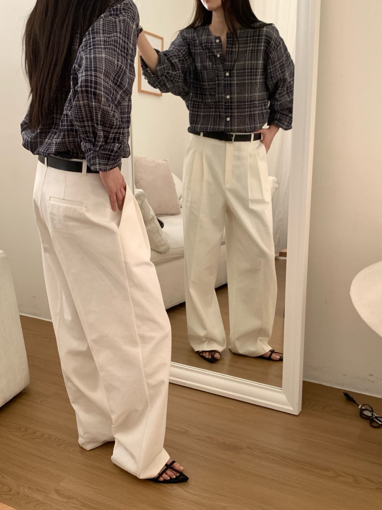 bold cotton pants-2col