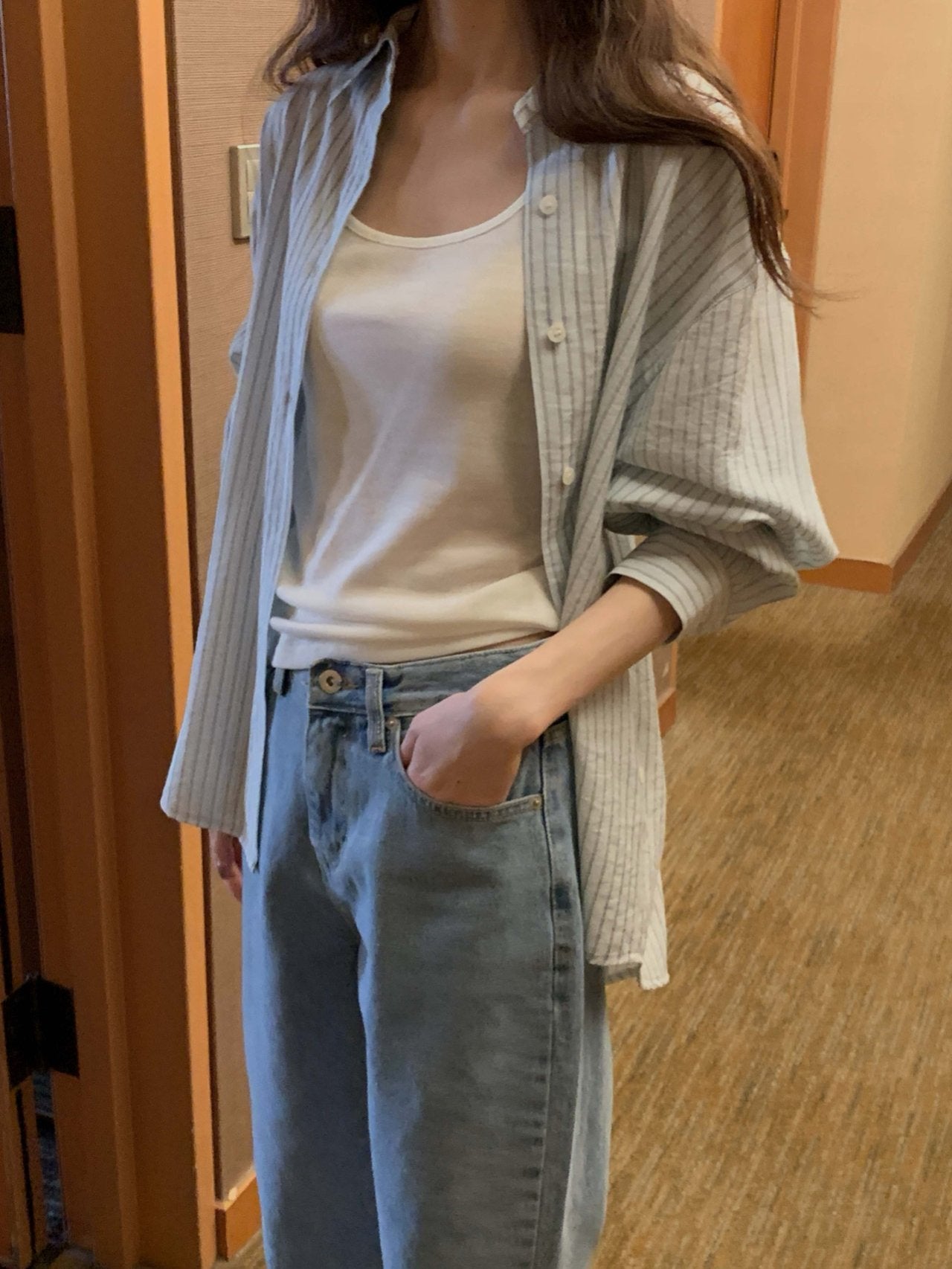 spring s.t shirt blouse-3col