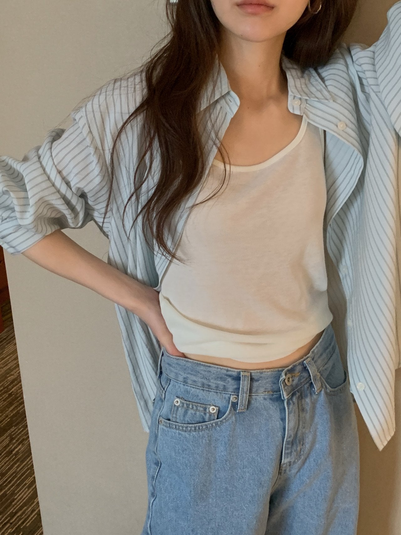 spring s.t shirt blouse-3col