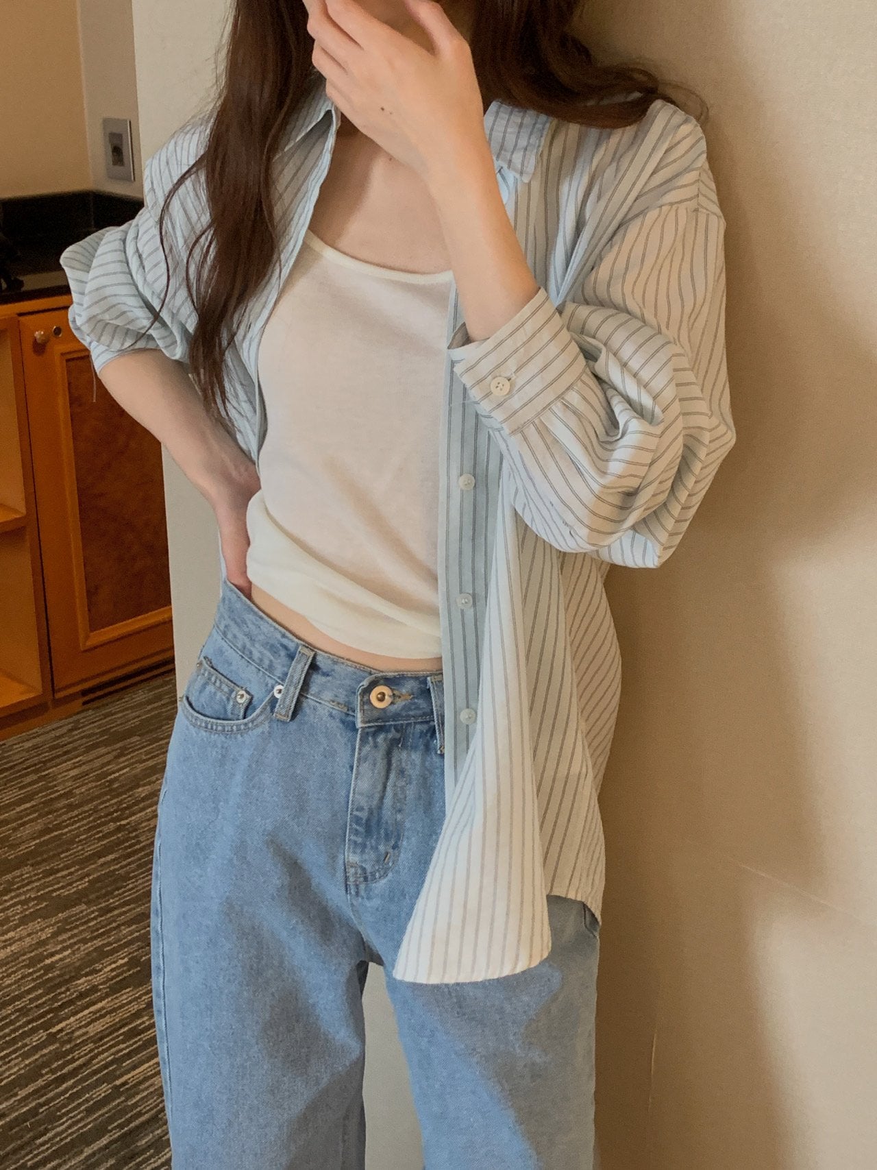 spring s.t shirt blouse-3col