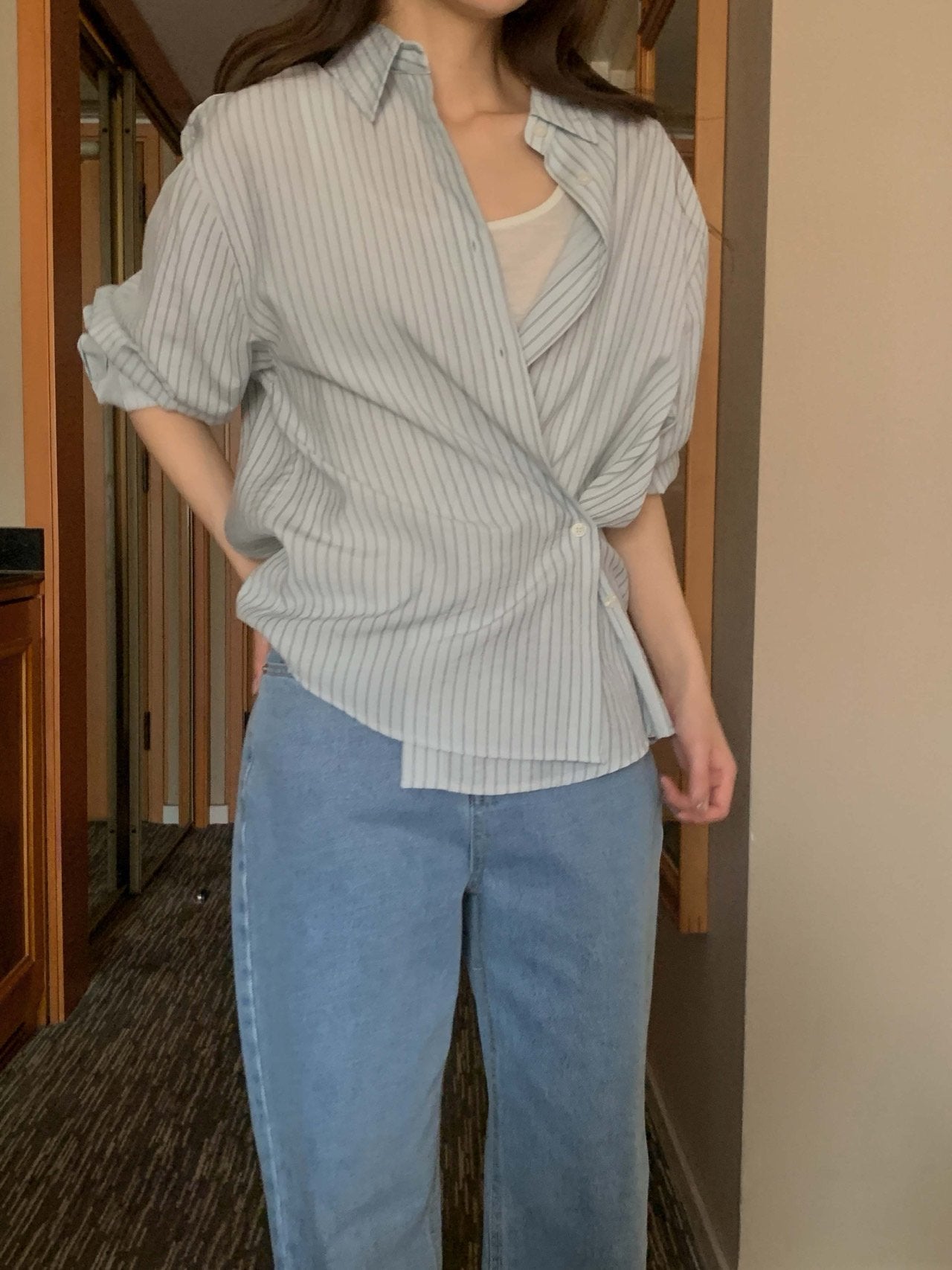 spring s.t shirt blouse-3col