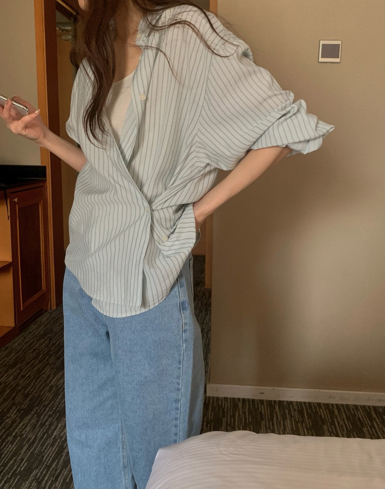 spring s.t shirt blouse-3col