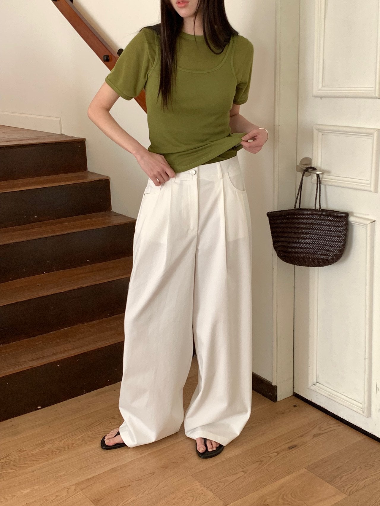 birdie cotton pants-3col