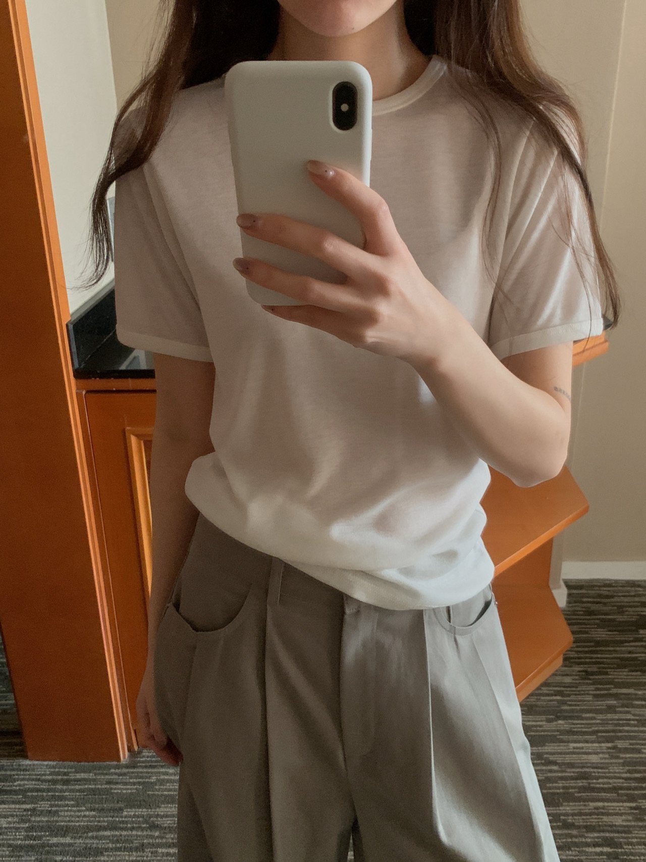 Beam's sleeveless inner rabba T set-5col