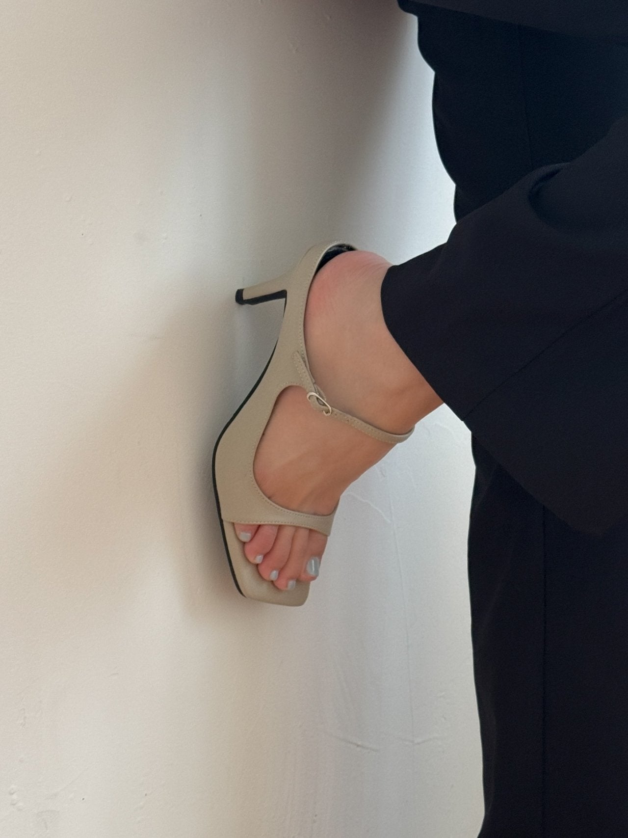Square Strap Half Mule