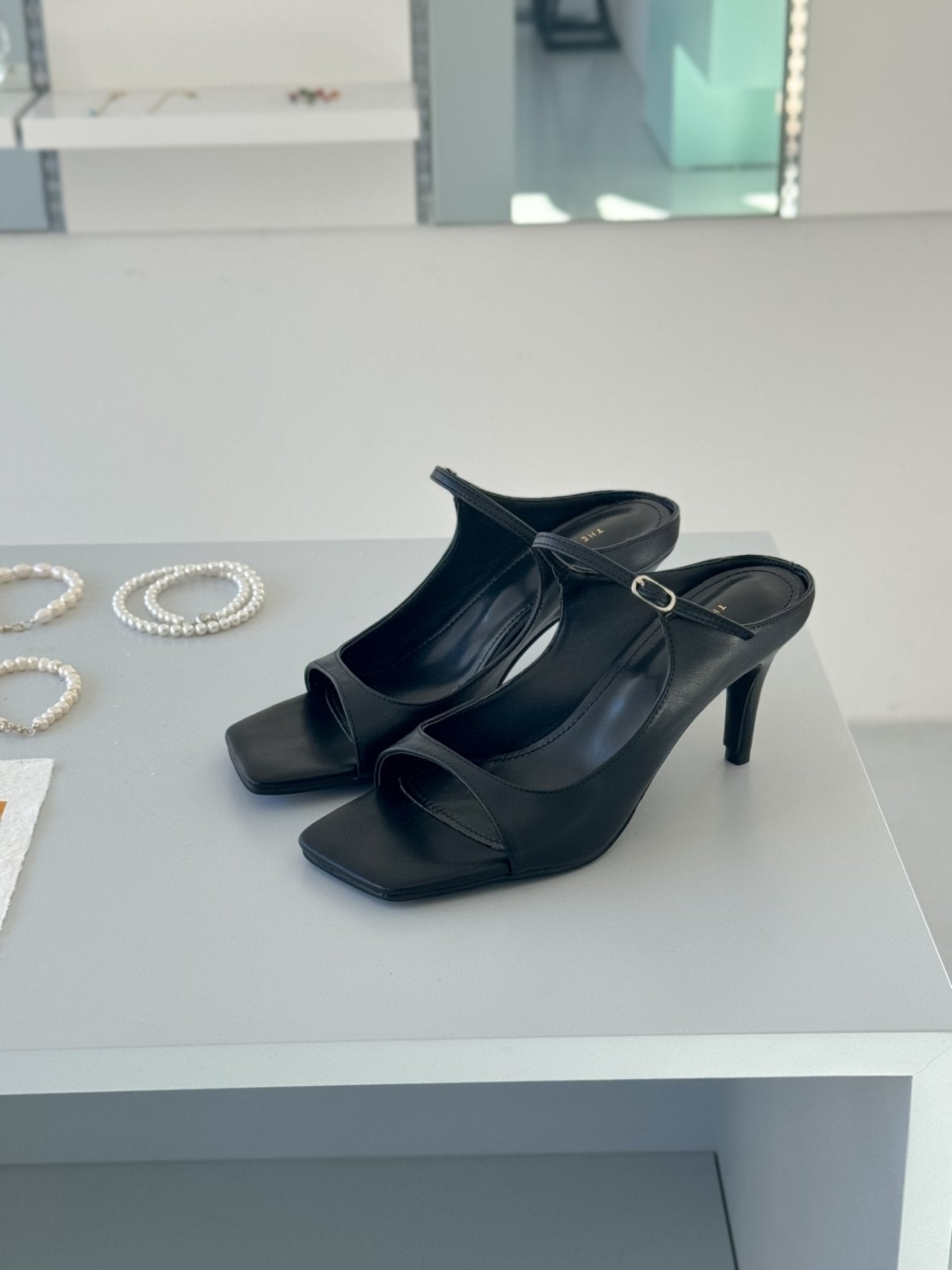 Square Strap Half Mule