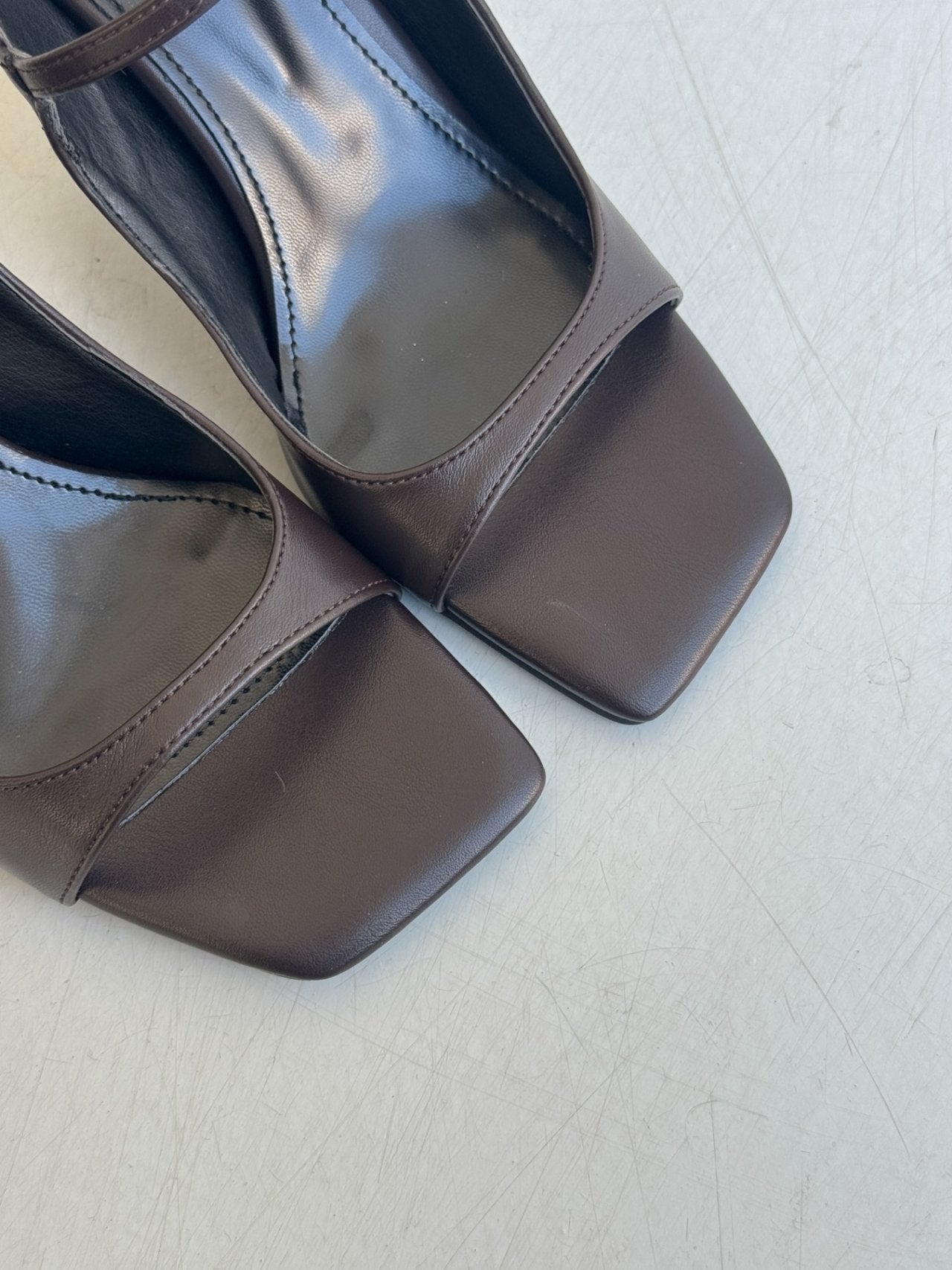 Square Strap Half Mule