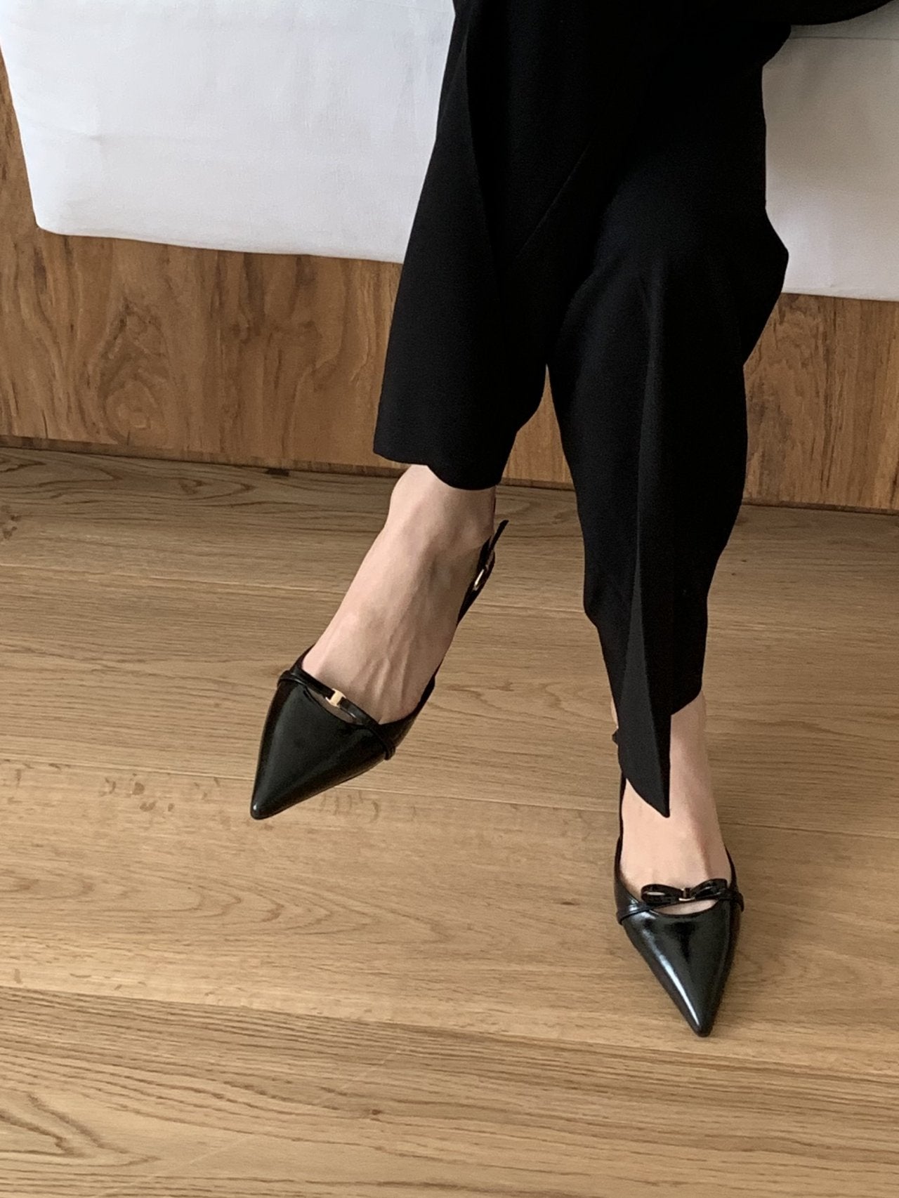ribbon sling back