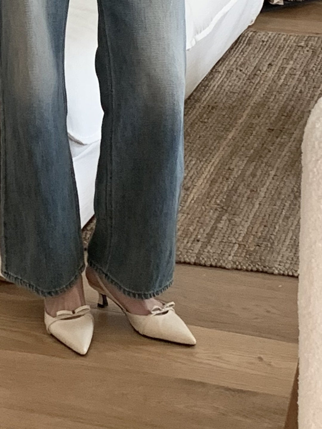 ribbon sling back