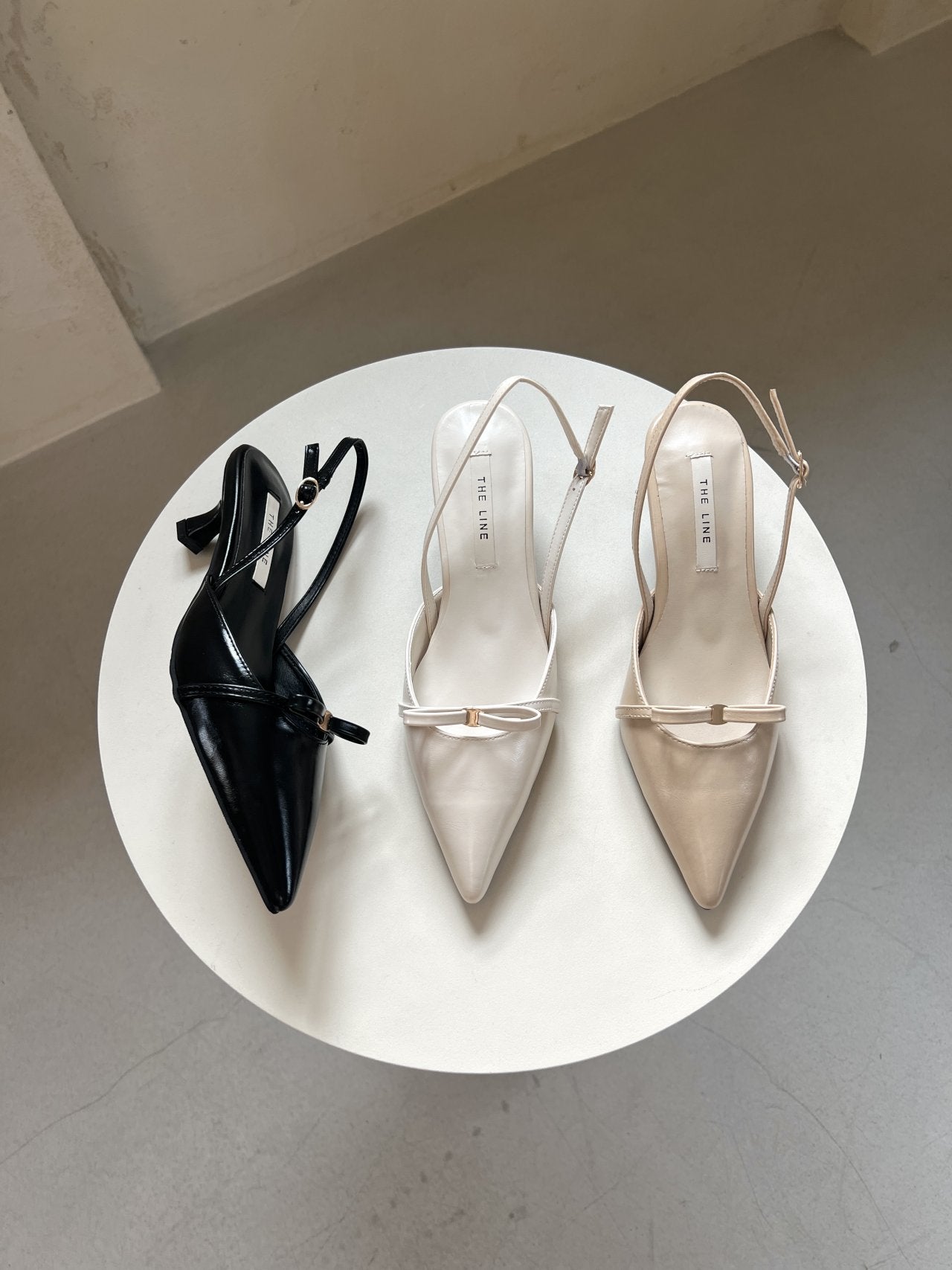 ribbon sling back