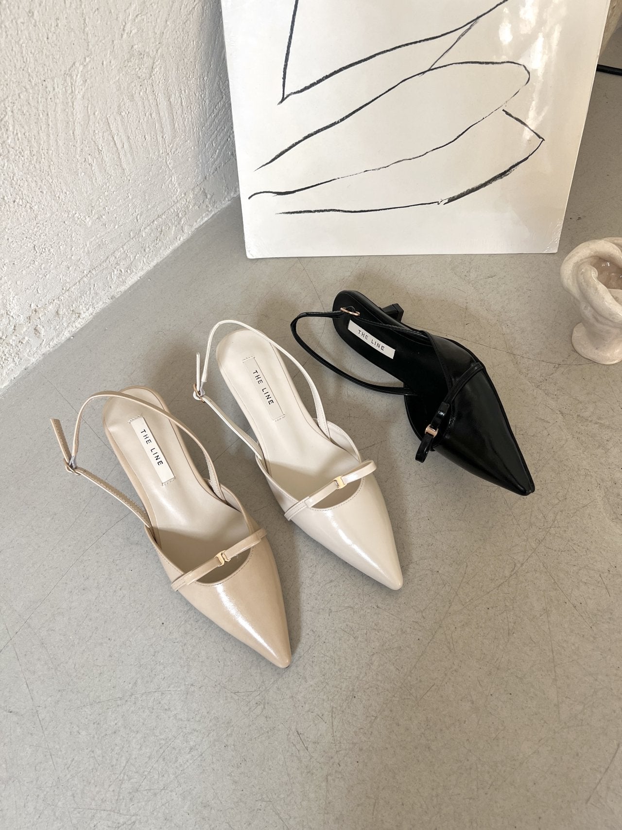 ribbon sling back