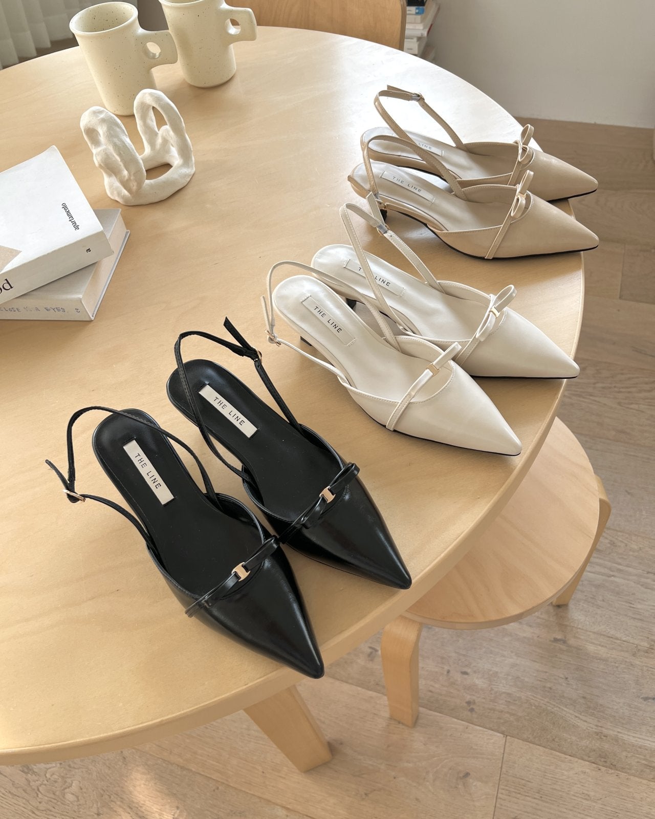 ribbon sling back