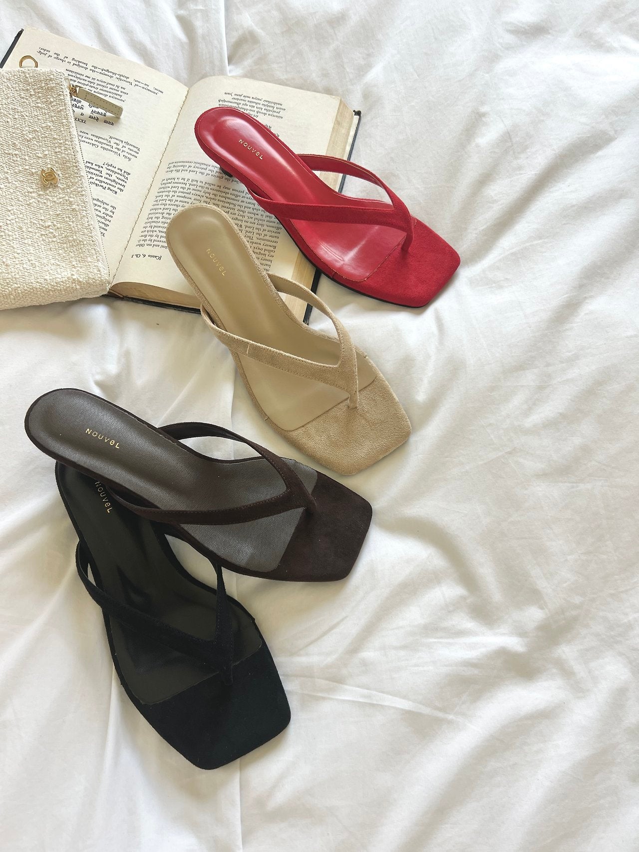 Suede Square Mule