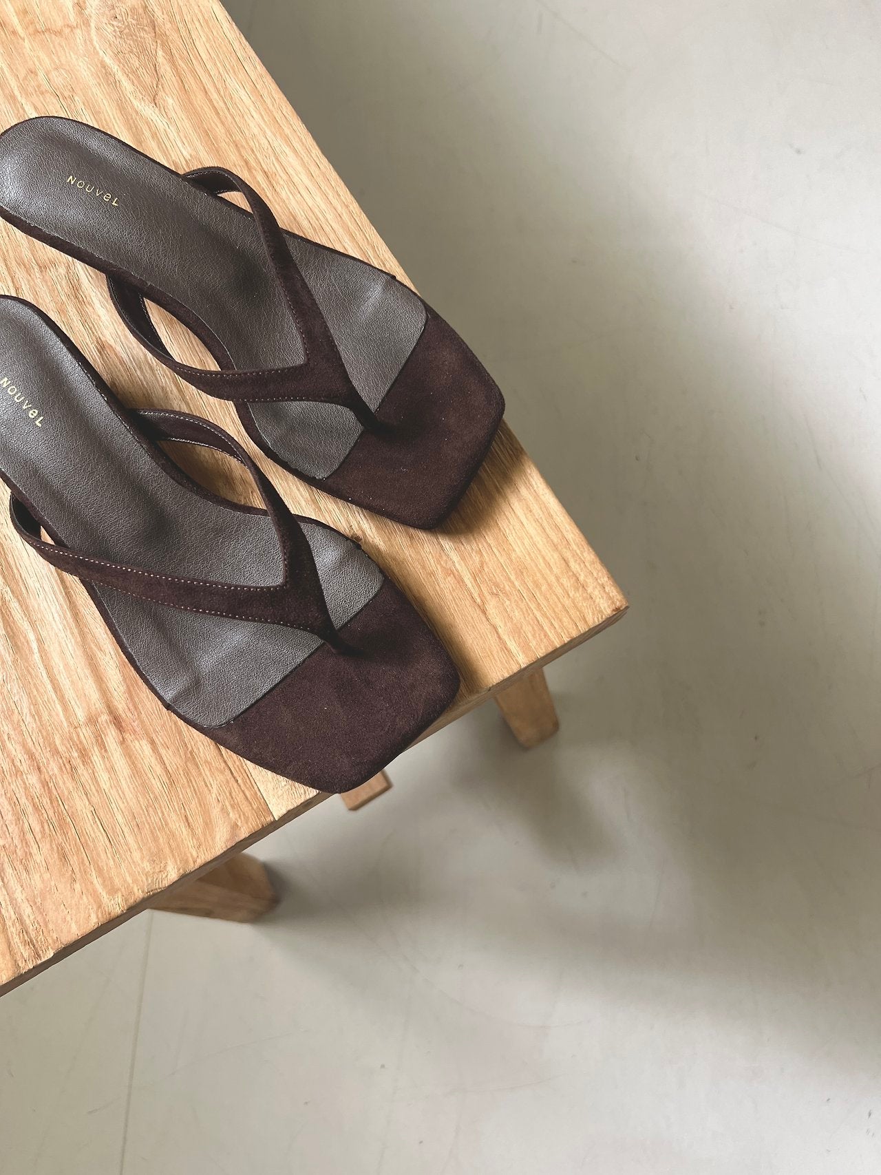Suede Square Mule