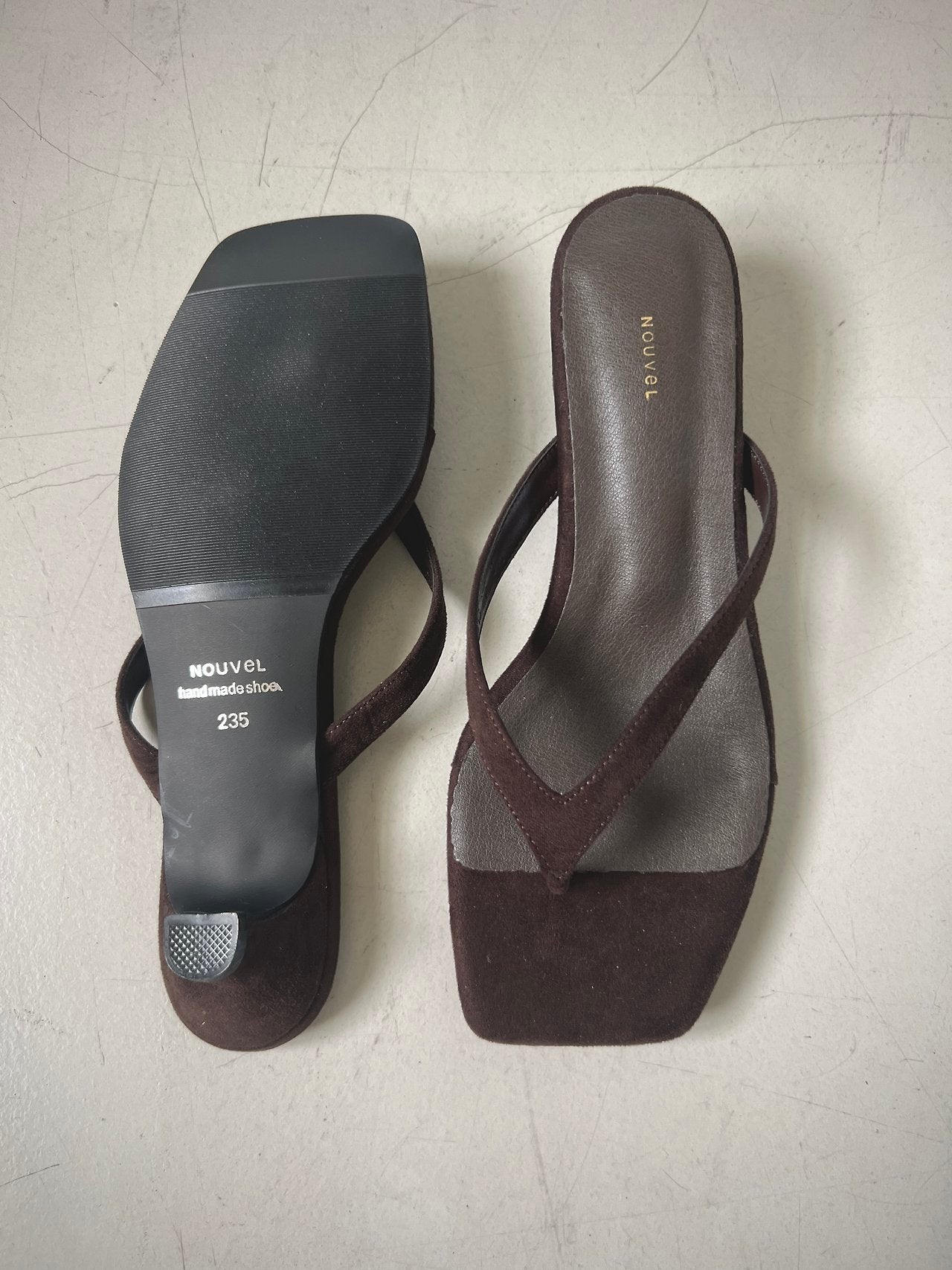 Suede Square Mule