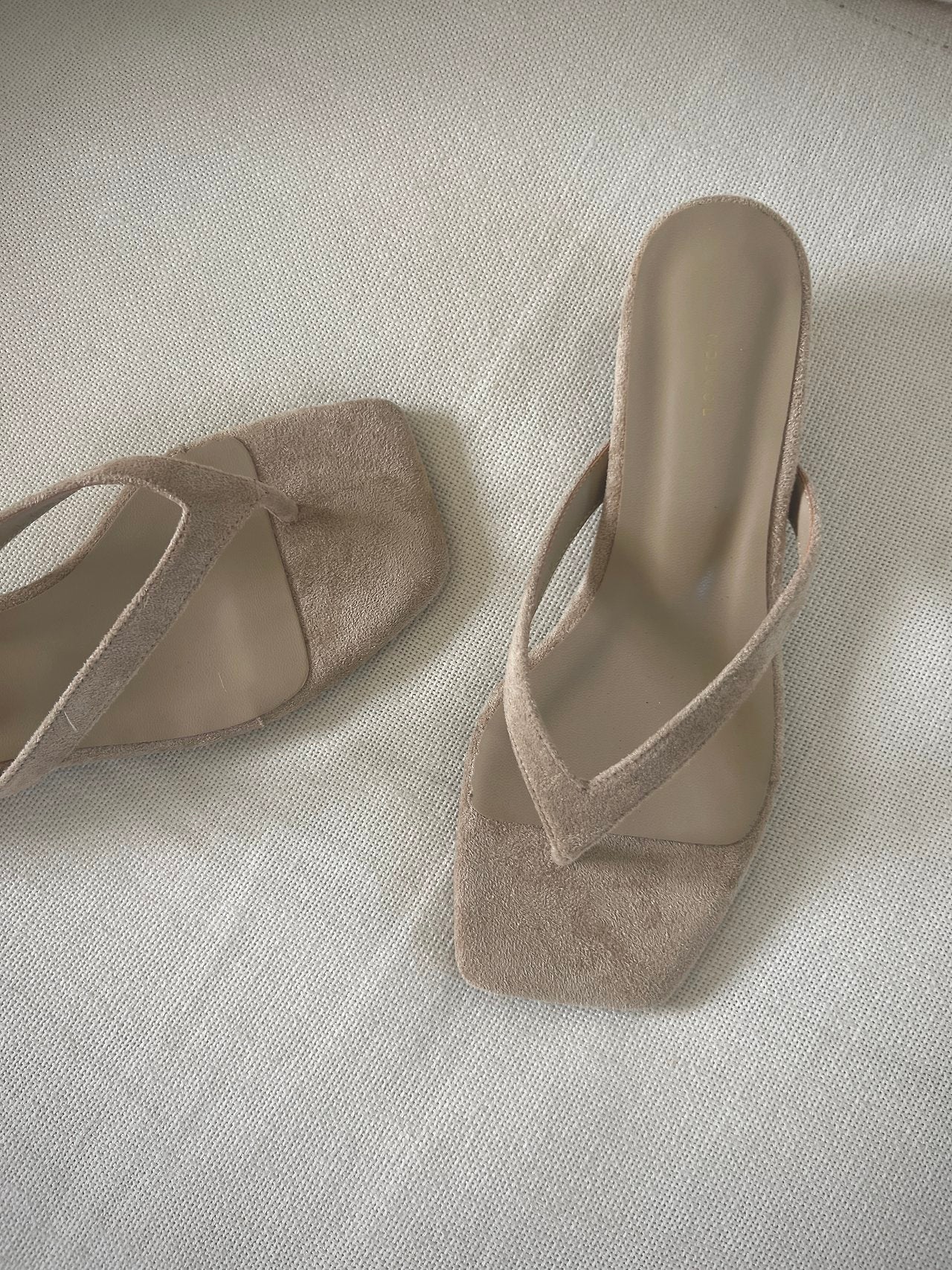 Suede Square Mule