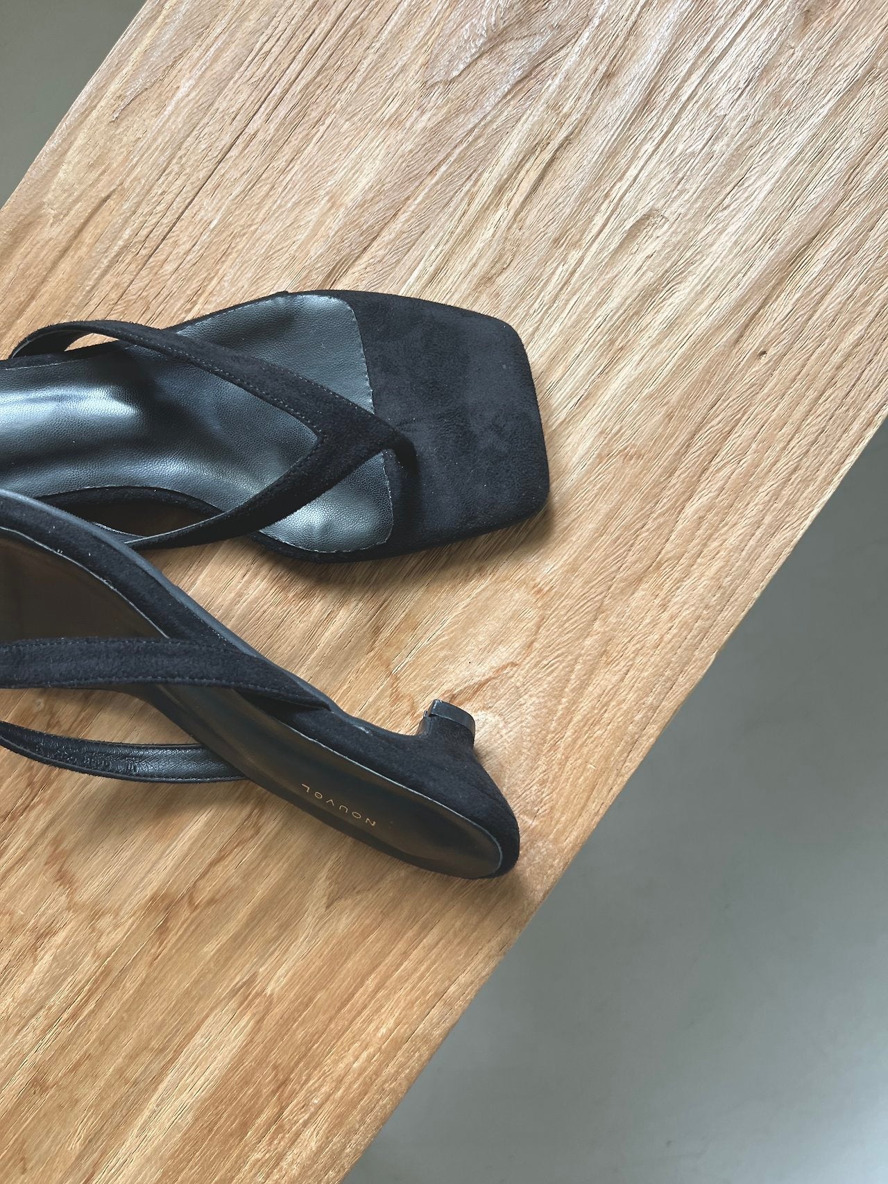 Suede Square Mule
