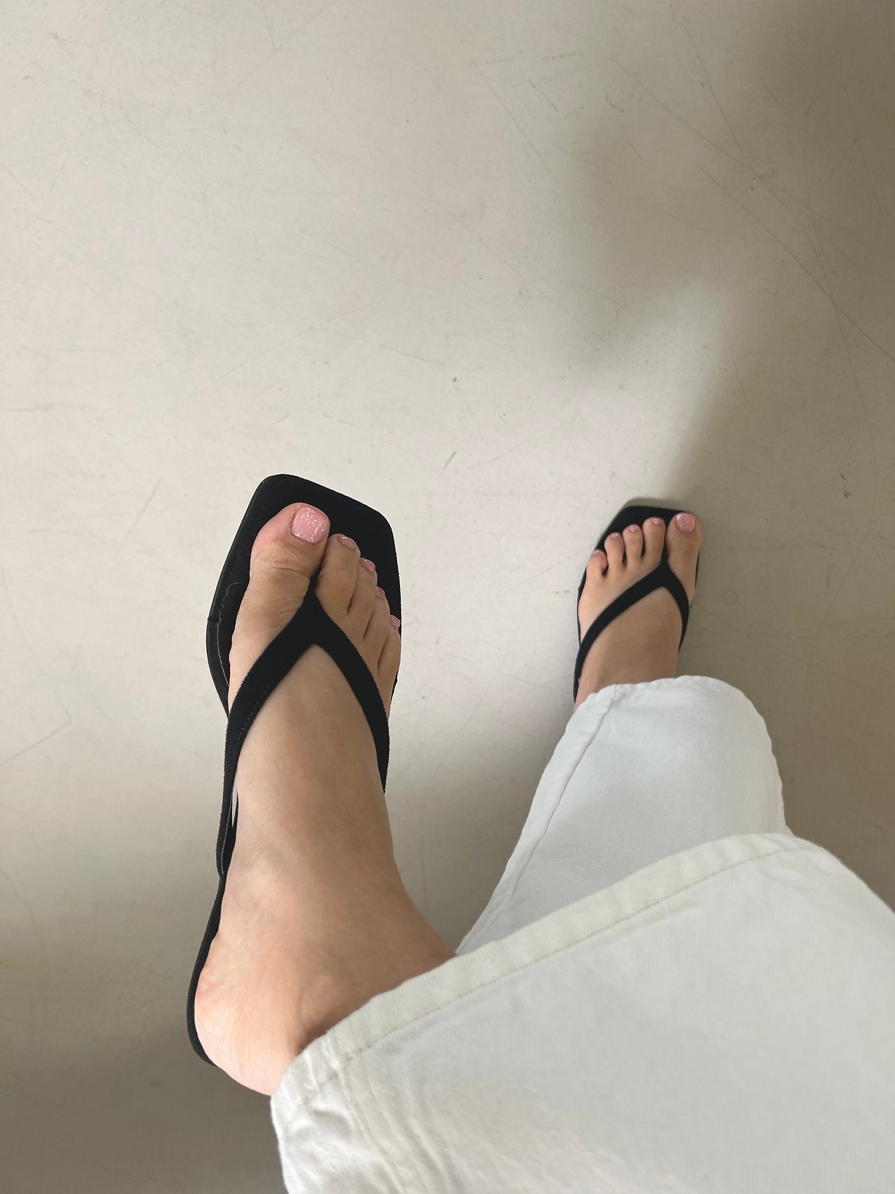 Suede Square Mule