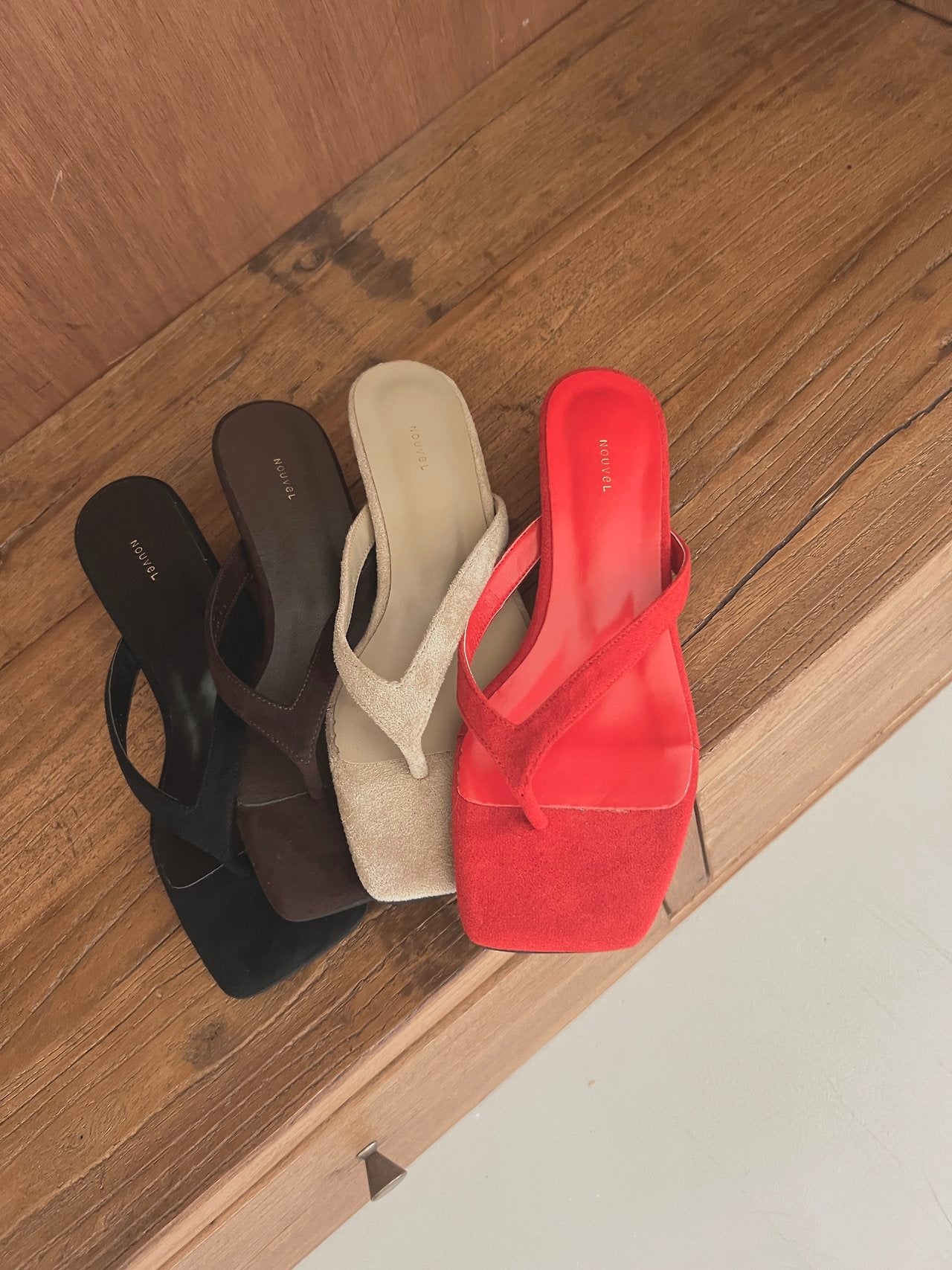 Suede Square Mule