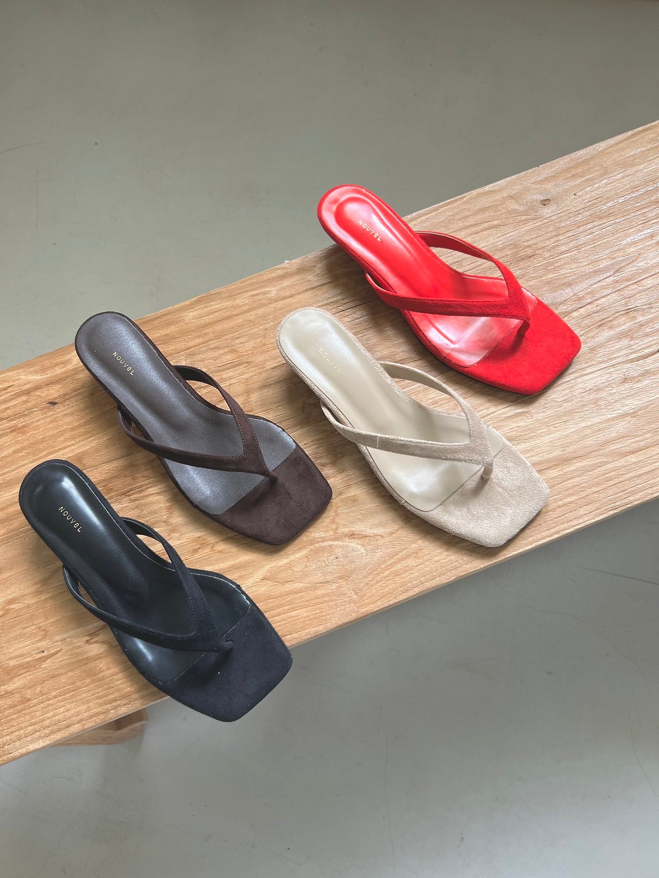 Suede Square Mule