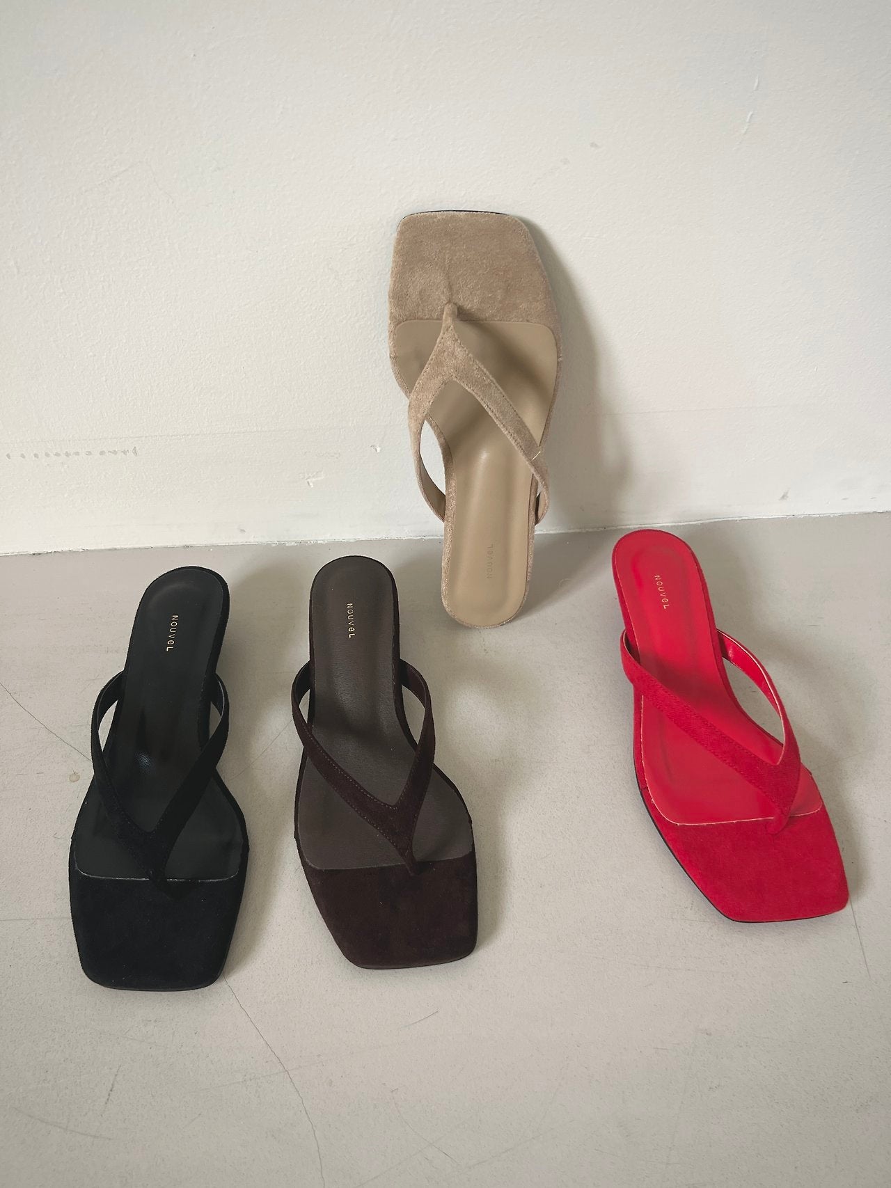 Suede Square Mule