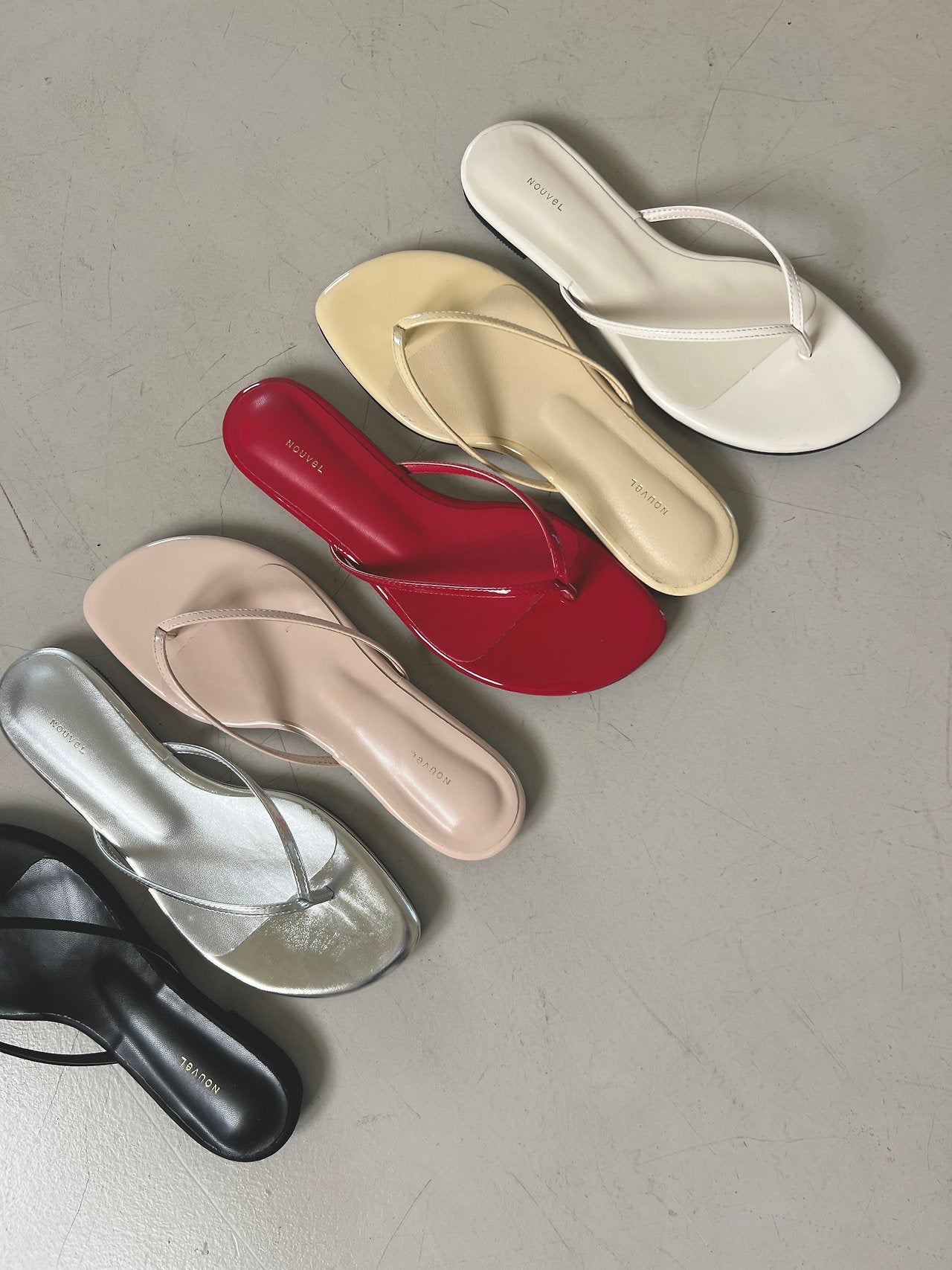 Enamel flip-flop Slippers