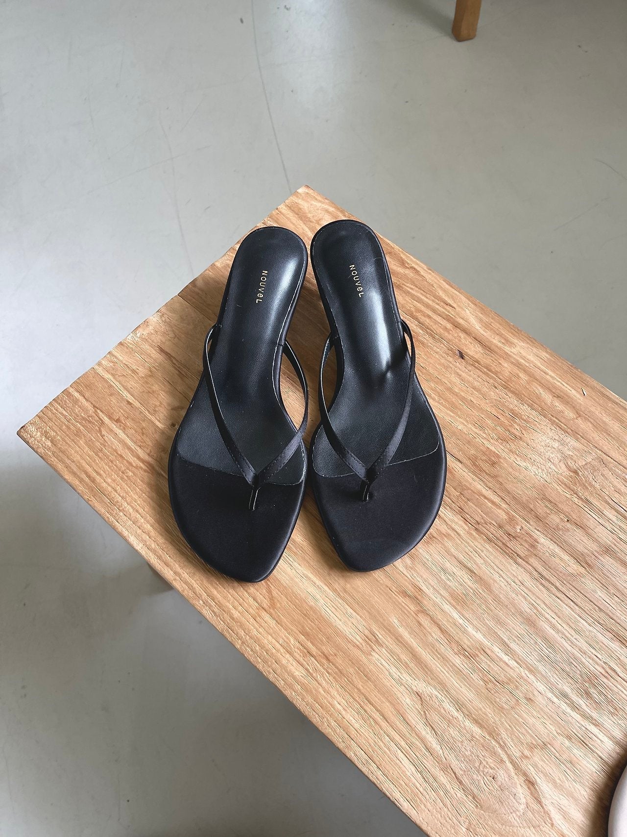 Satin 5 cm slippers